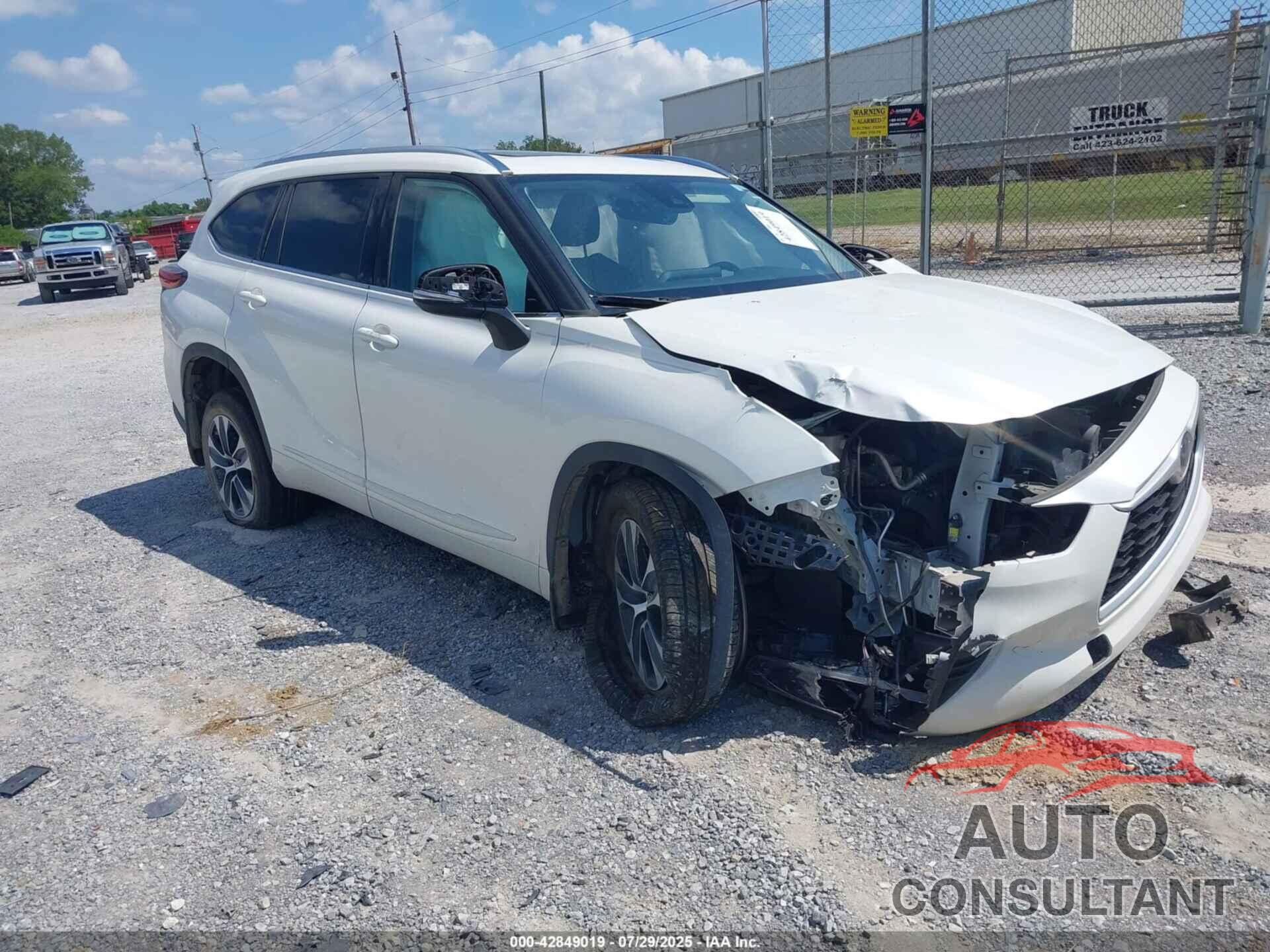TOYOTA HIGHLANDER 2021 - 5TDGZRAH1MS042208