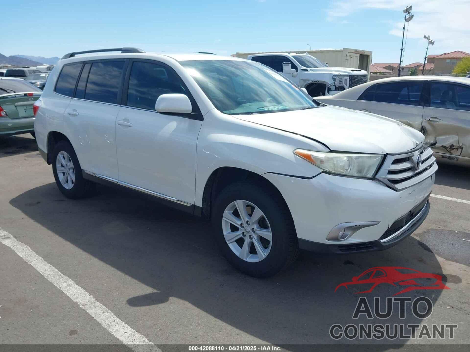TOYOTA HIGHLANDER 2013 - 5TDZK3EH0DS132793
