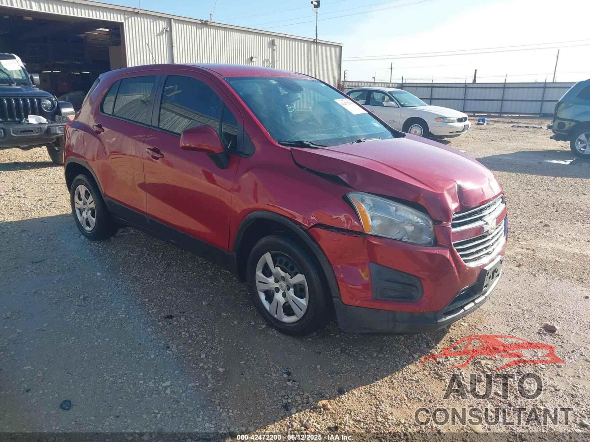 CHEVROLET TRAX 2015 - KL7CJKSB9FB187415