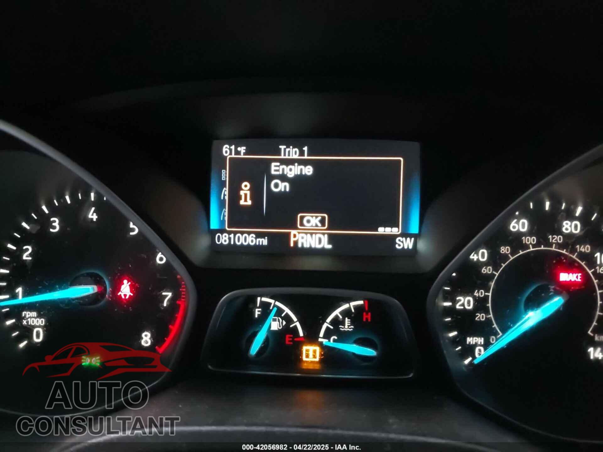 FORD FOCUS 2016 - 1FADP3F28GL364513