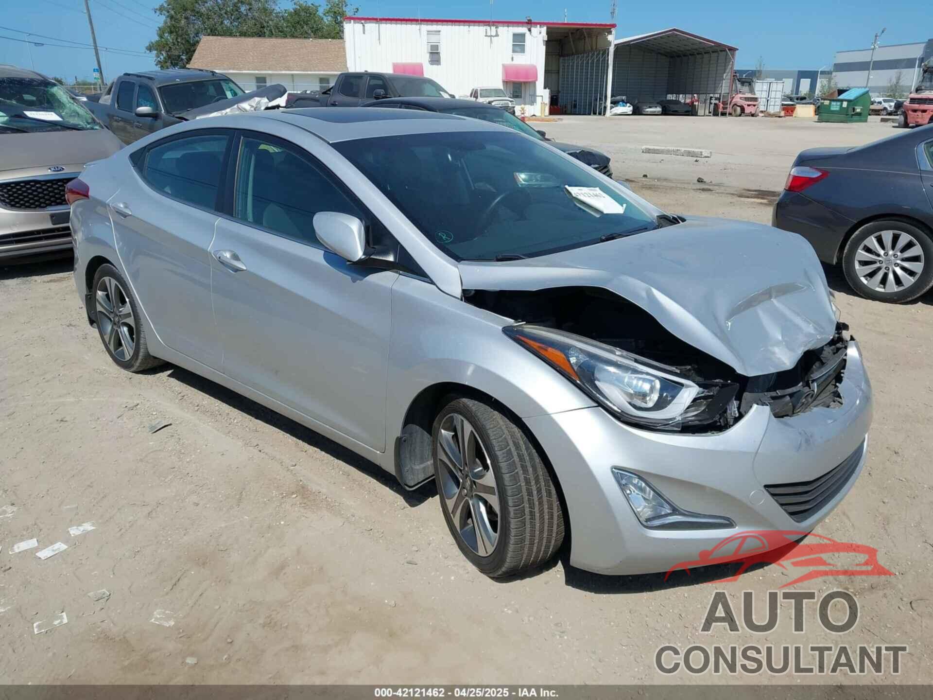 HYUNDAI ELANTRA 2015 - KMHDH4AH6FU283426