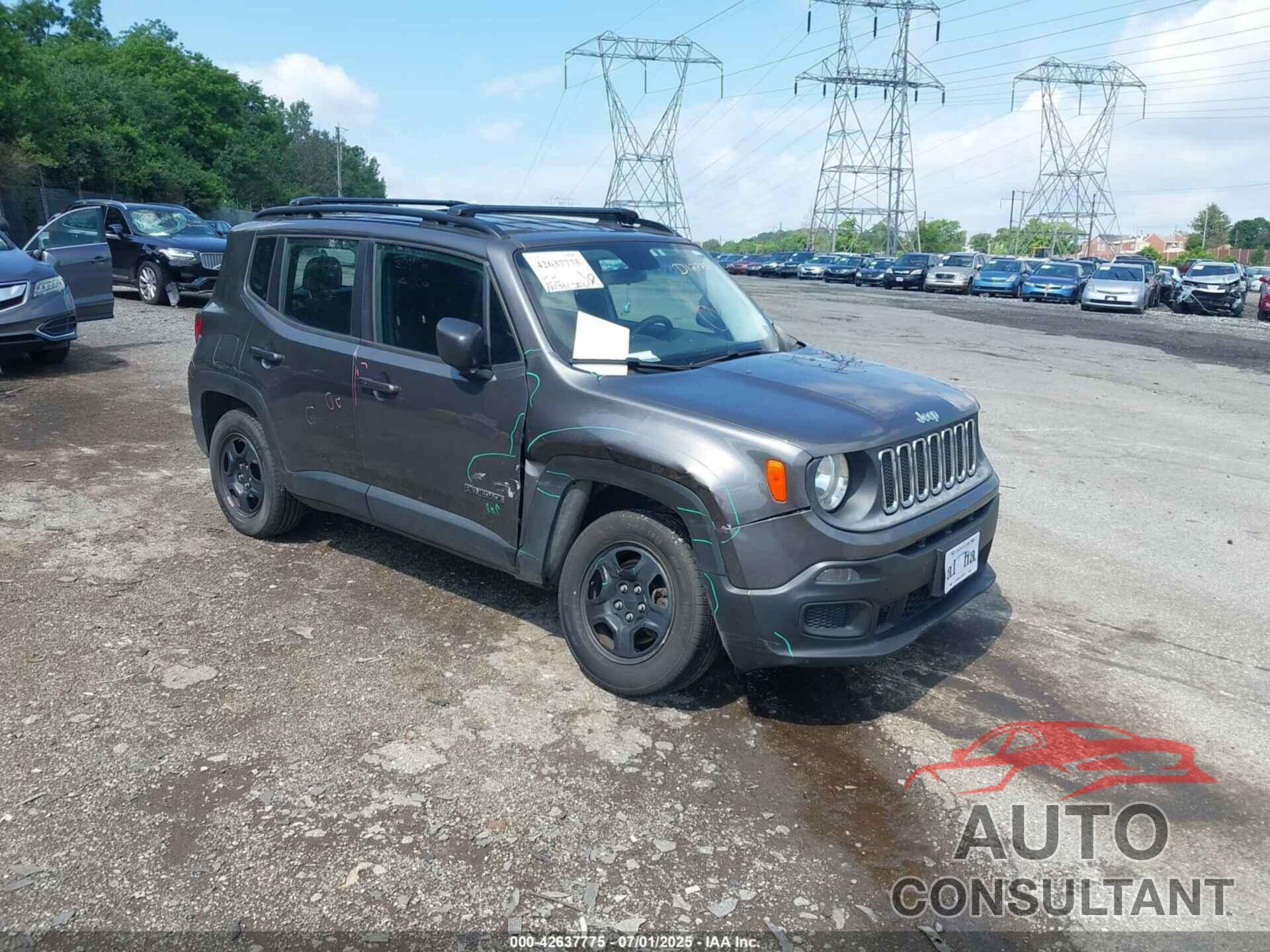 JEEP RENEGADE 2016 - ZACCJBAT2GPD12775