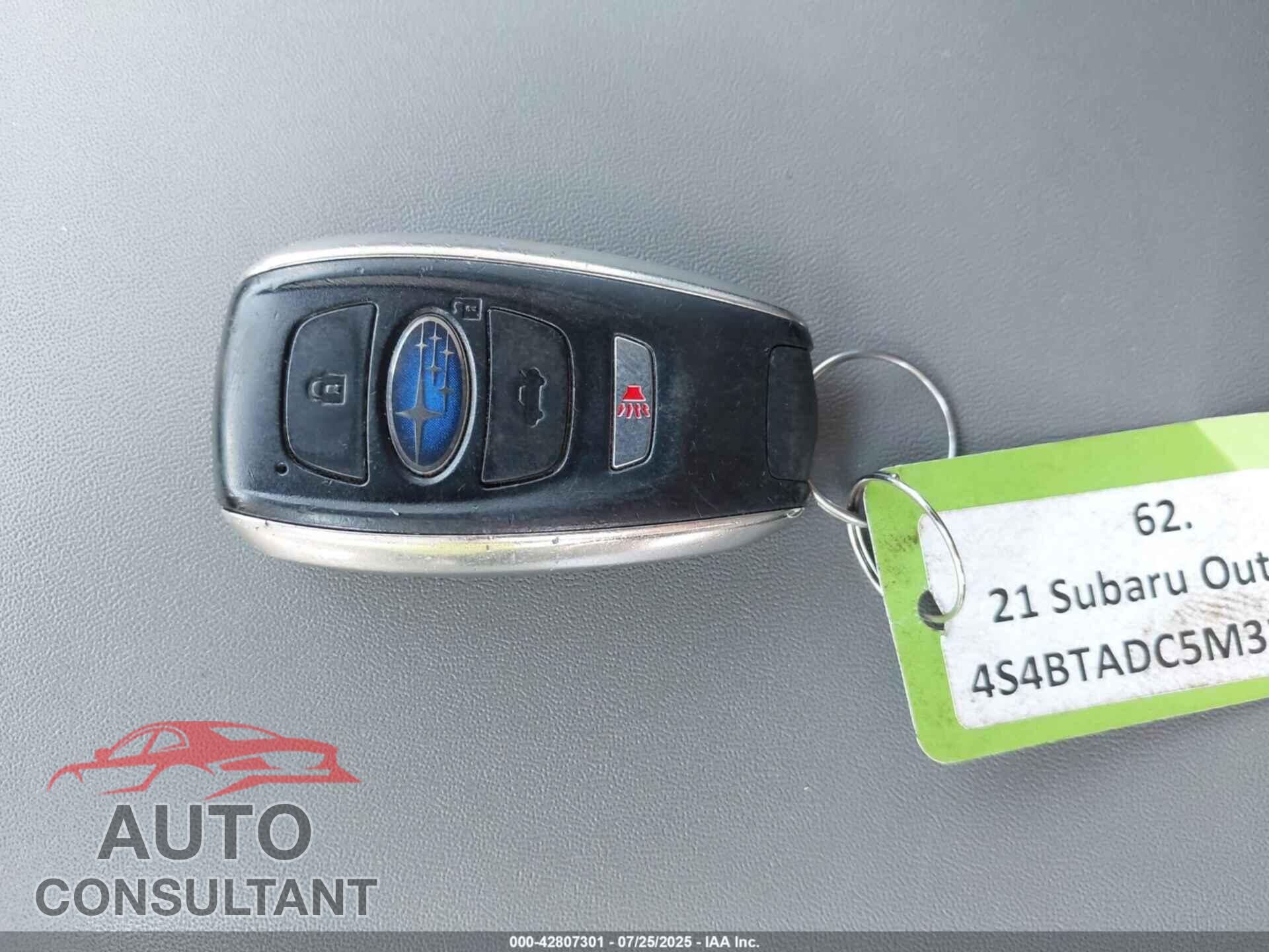 SUBARU OUTBACK 2021 - 4S4BTADC5M3216632