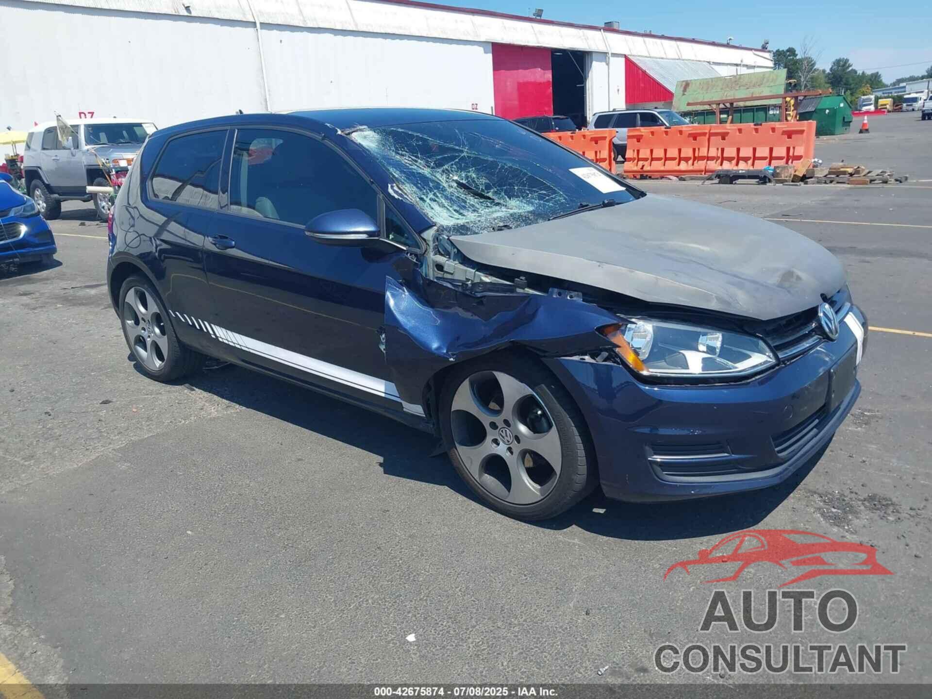 VOLKSWAGEN GOLF 2015 - 3VW817AU6FM080367