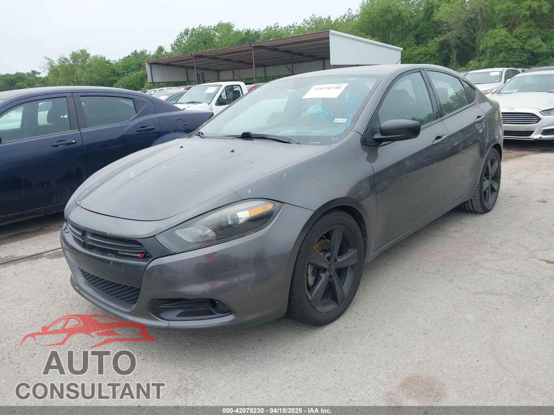 DODGE DART 2015 - 1C3CDFBB9FD242777