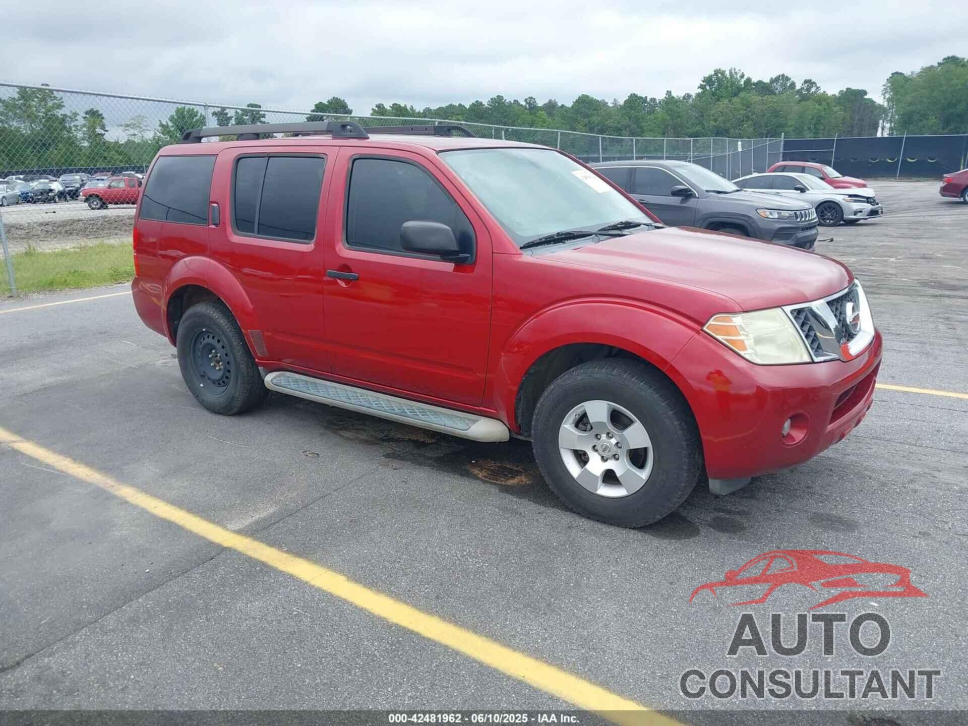 NISSAN PATHFINDER 2010 - 5N1AR1NN8AC606324