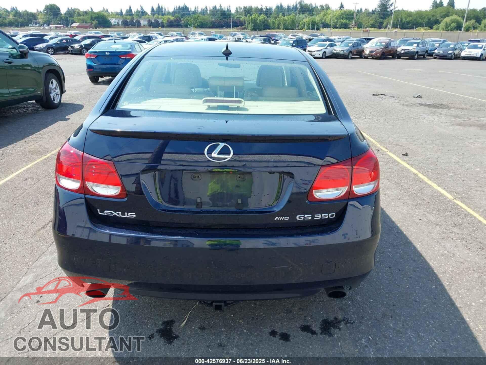LEXUS GS 350 2009 - JTHCE96S190021947