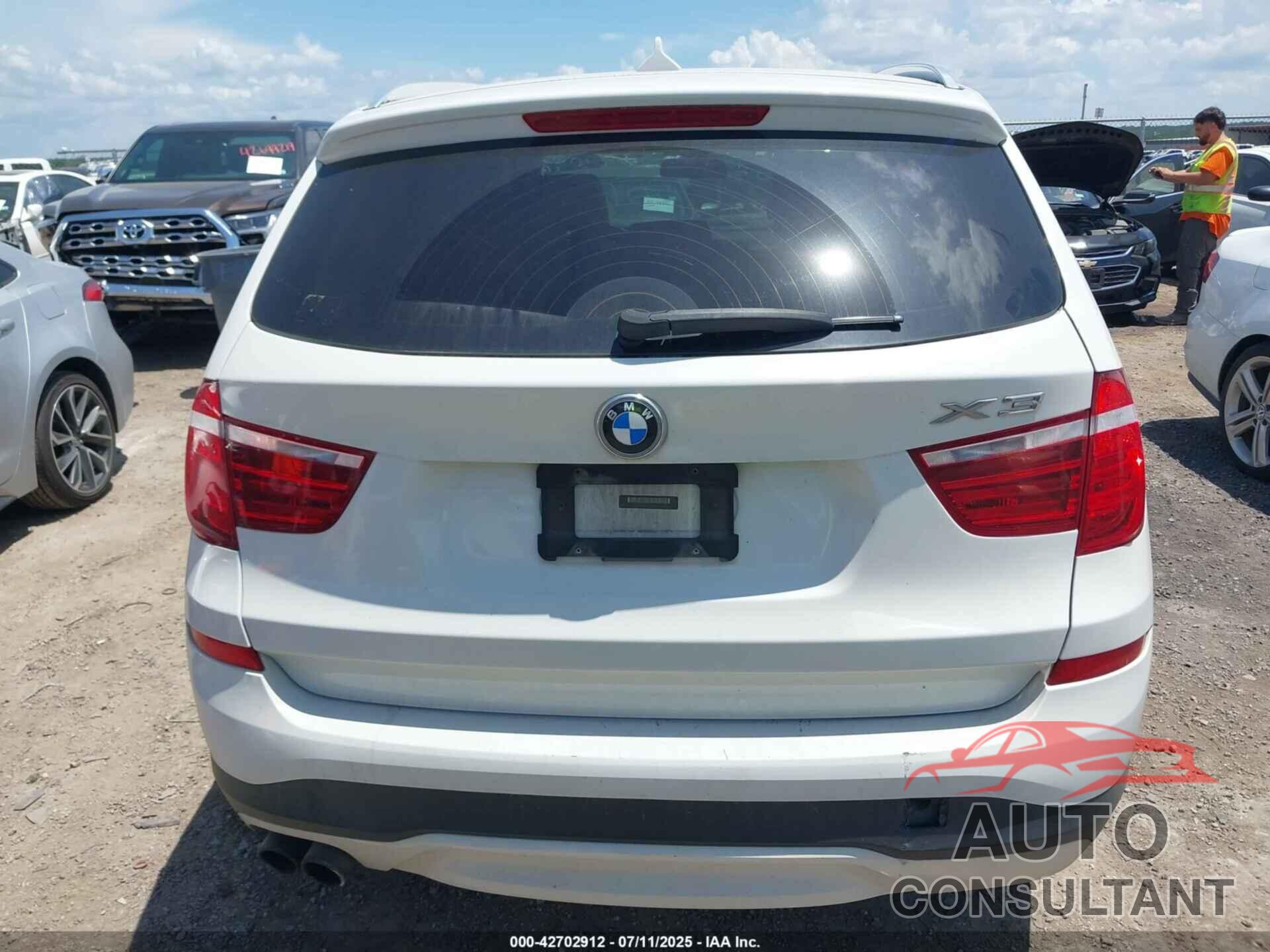 BMW X3 2015 - 5UXWX9C50F0D45458