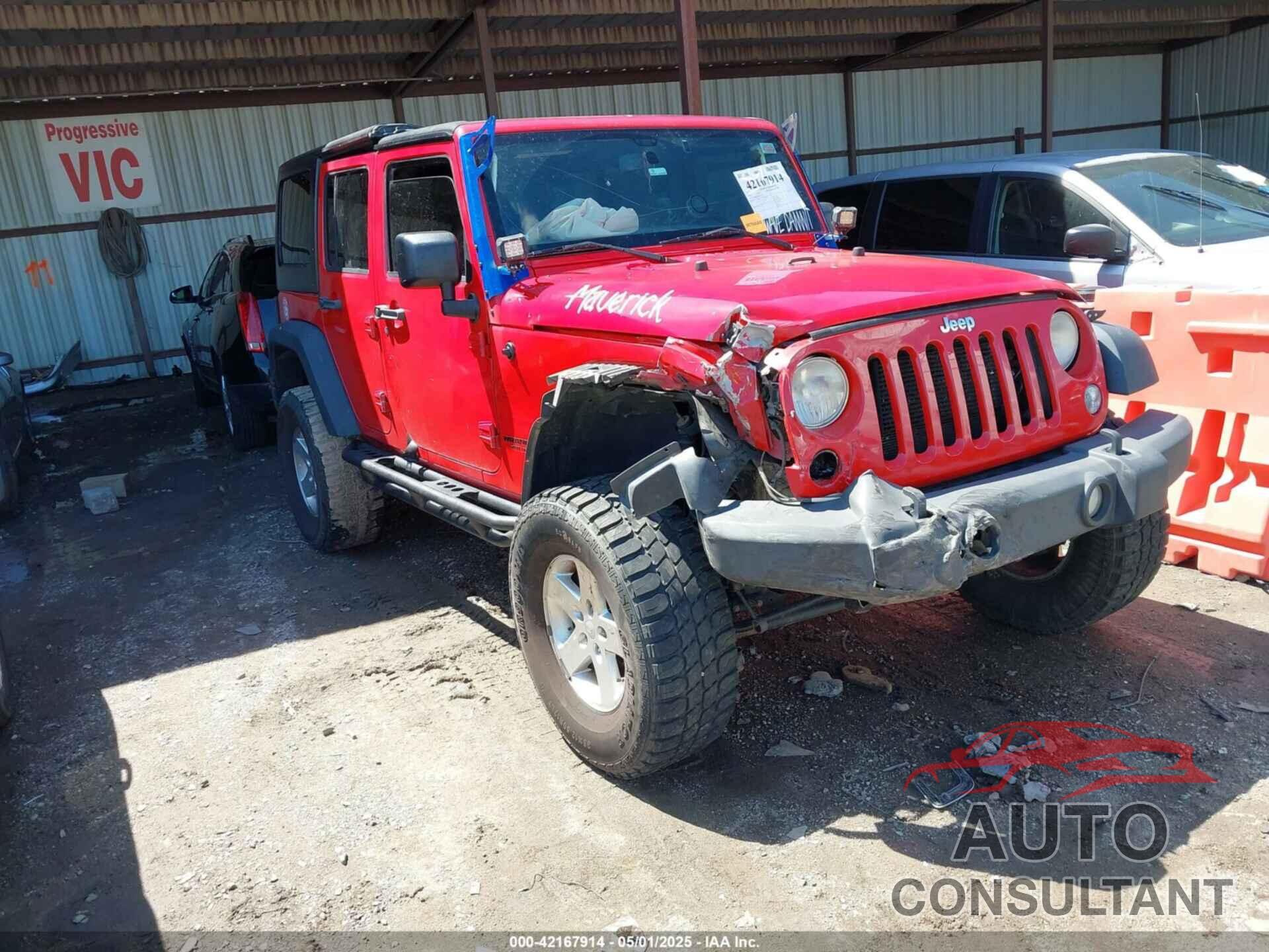 JEEP WRANGLER UNLIMITED 2014 - 1C4BJWDG9EL134236