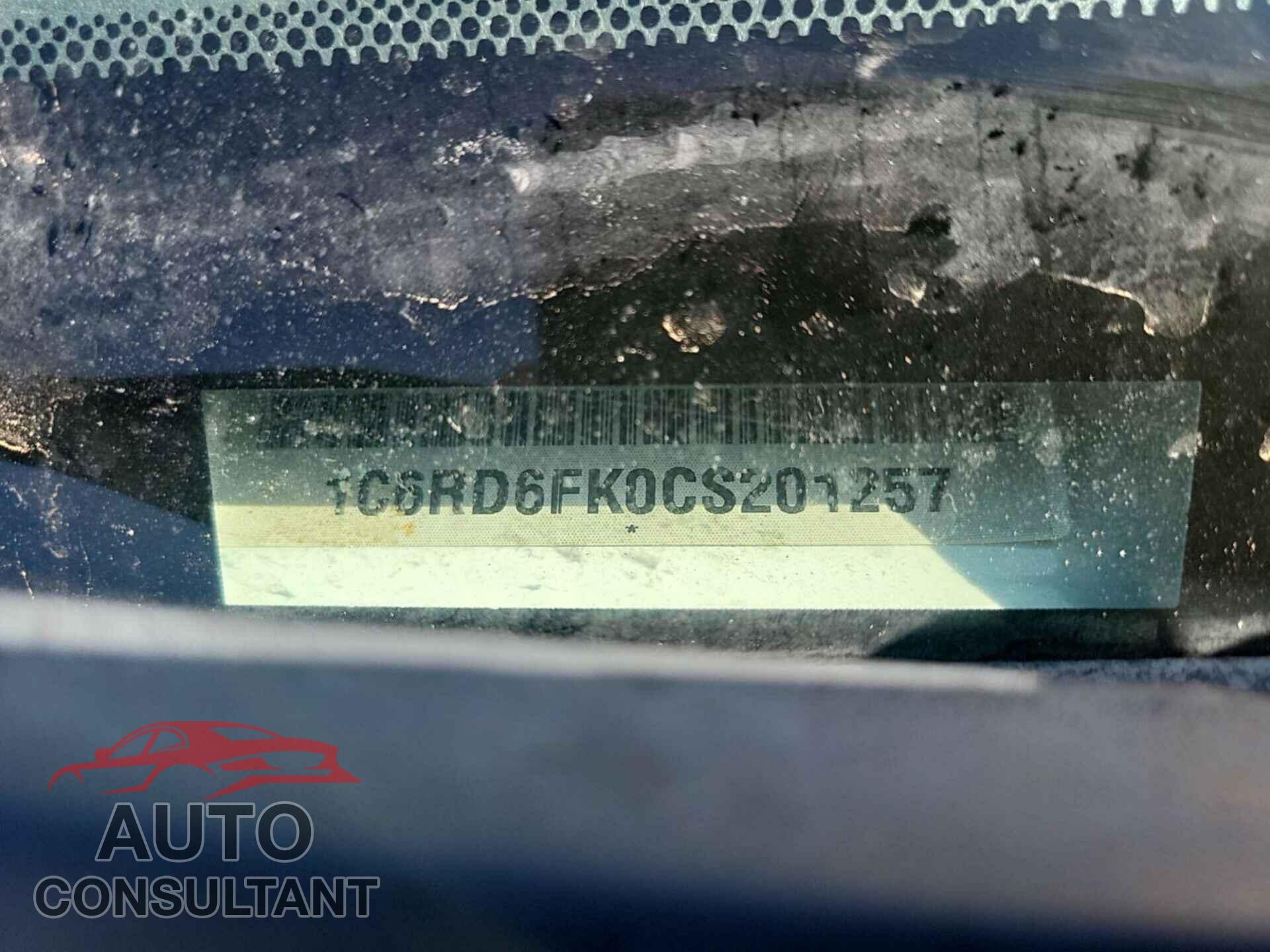 DODGE RAM 1500 2012 - 1C6RD6FK0CS201257