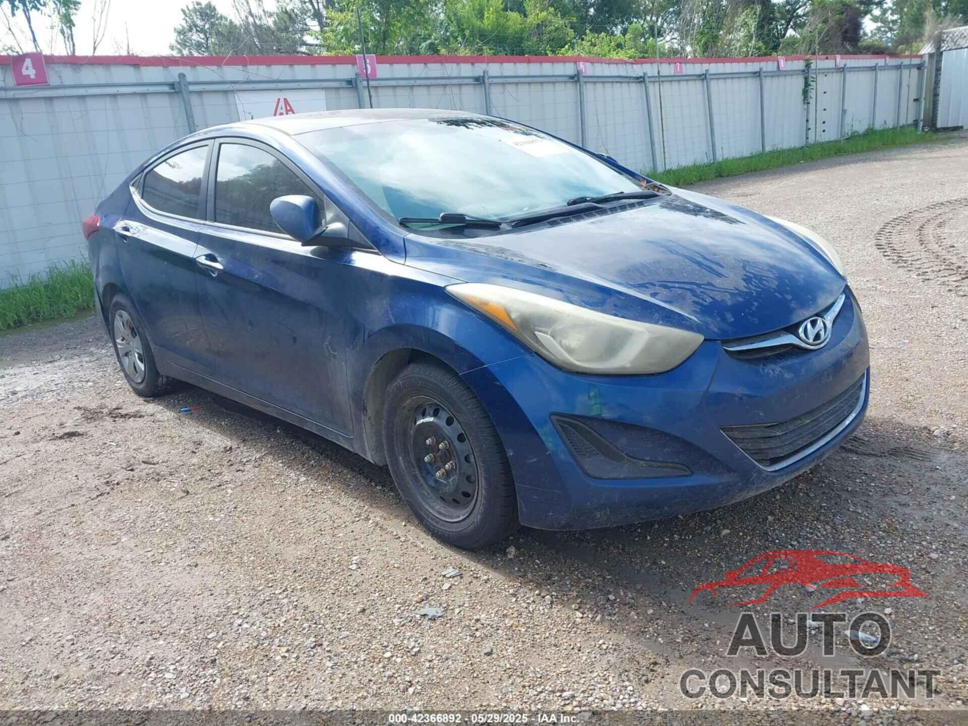 HYUNDAI ELANTRA 2016 - 5NPDH4AEXGH738042