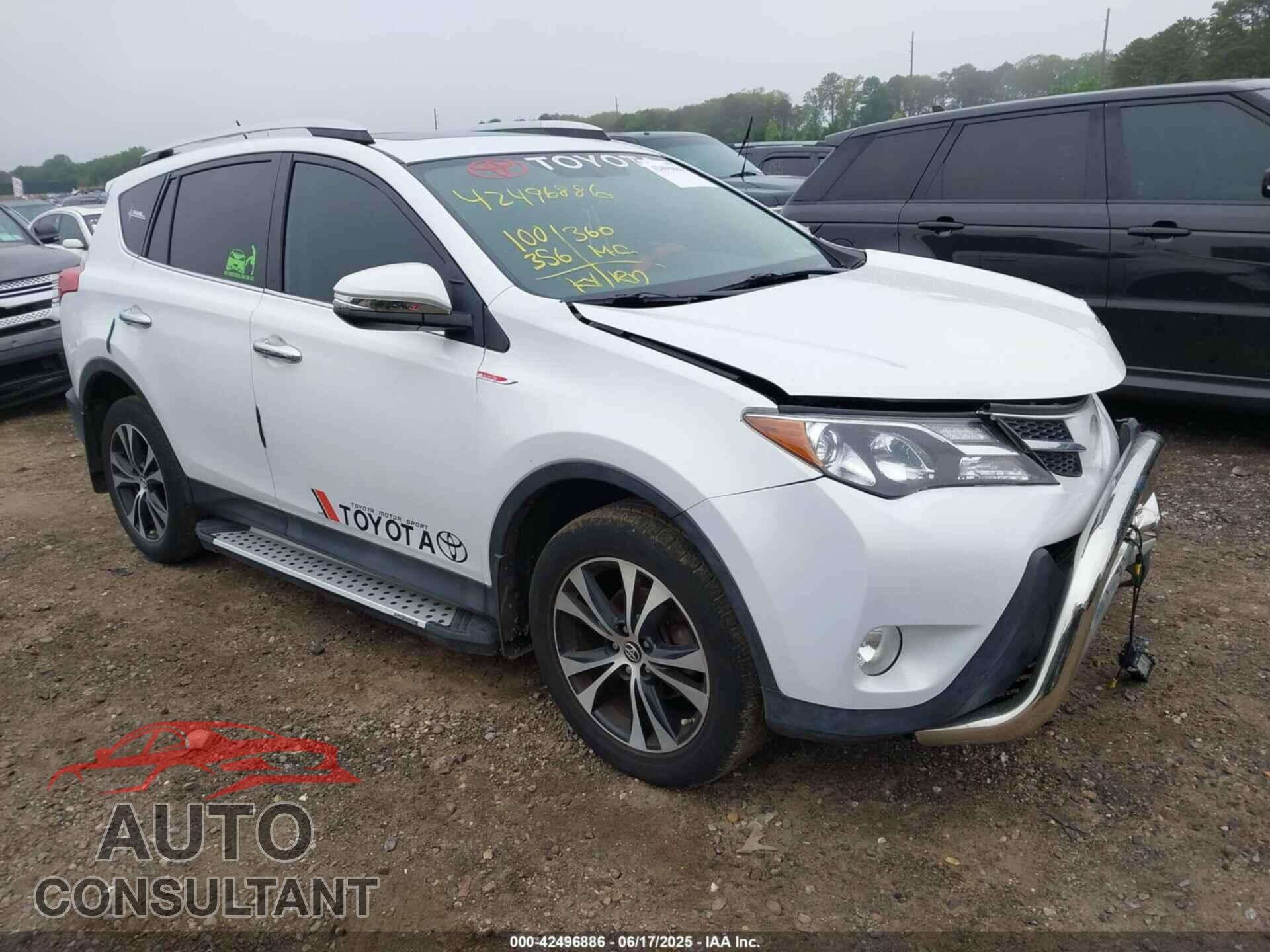 TOYOTA RAV4 2015 - 2T3DFREV2FW272501
