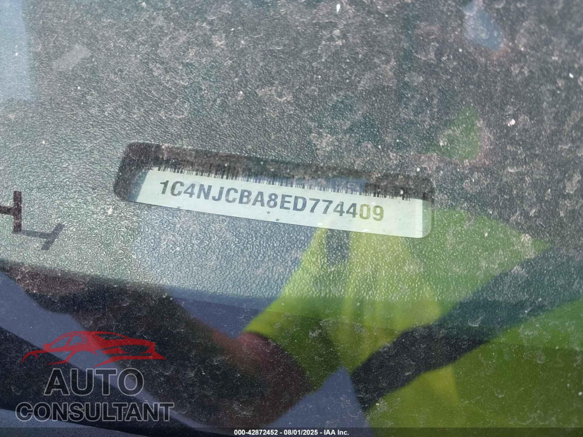 JEEP COMPASS 2014 - 1C4NJCBA8ED774409
