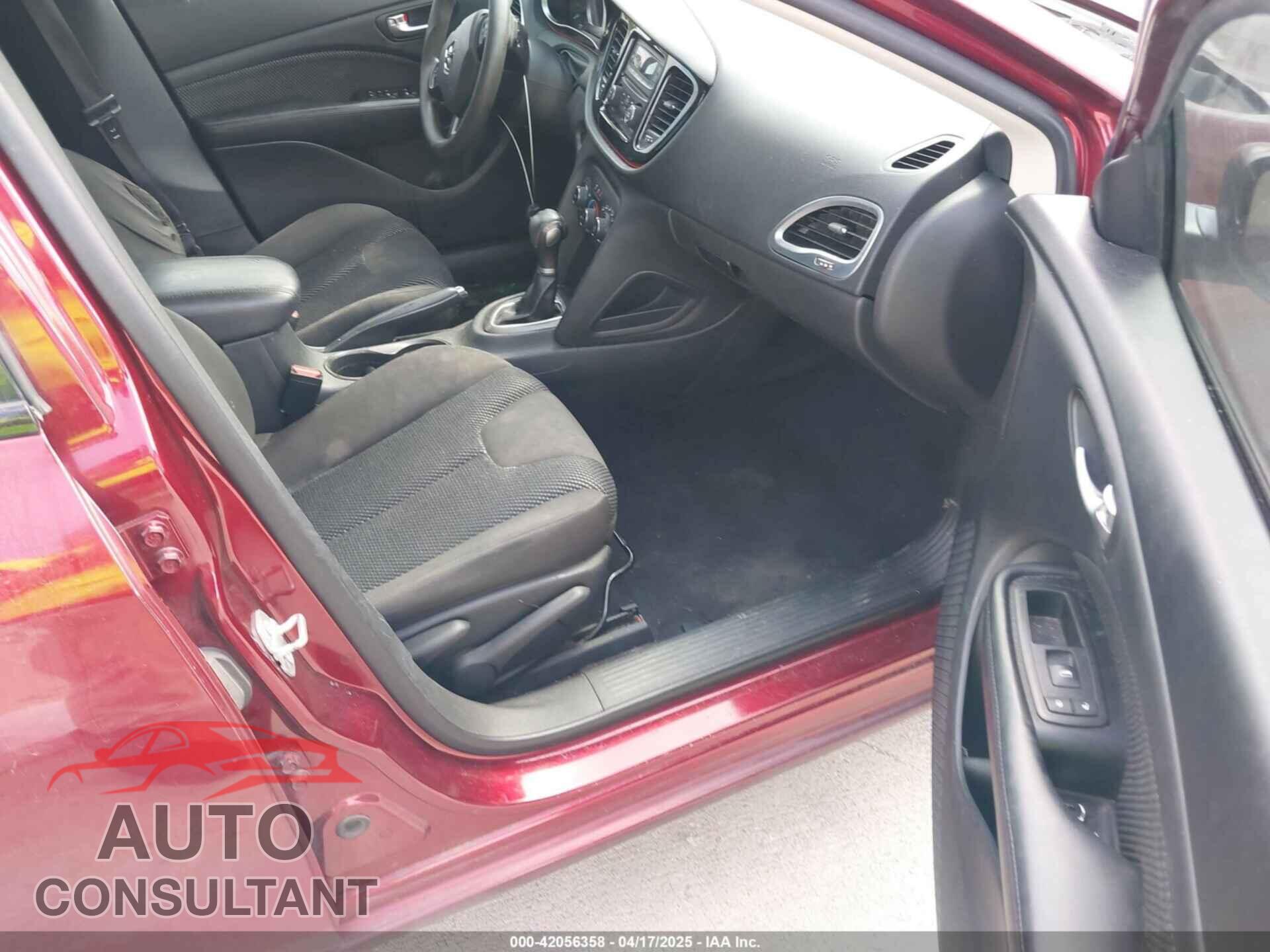 DODGE DART 2015 - 1C3CDFAA8FD374907