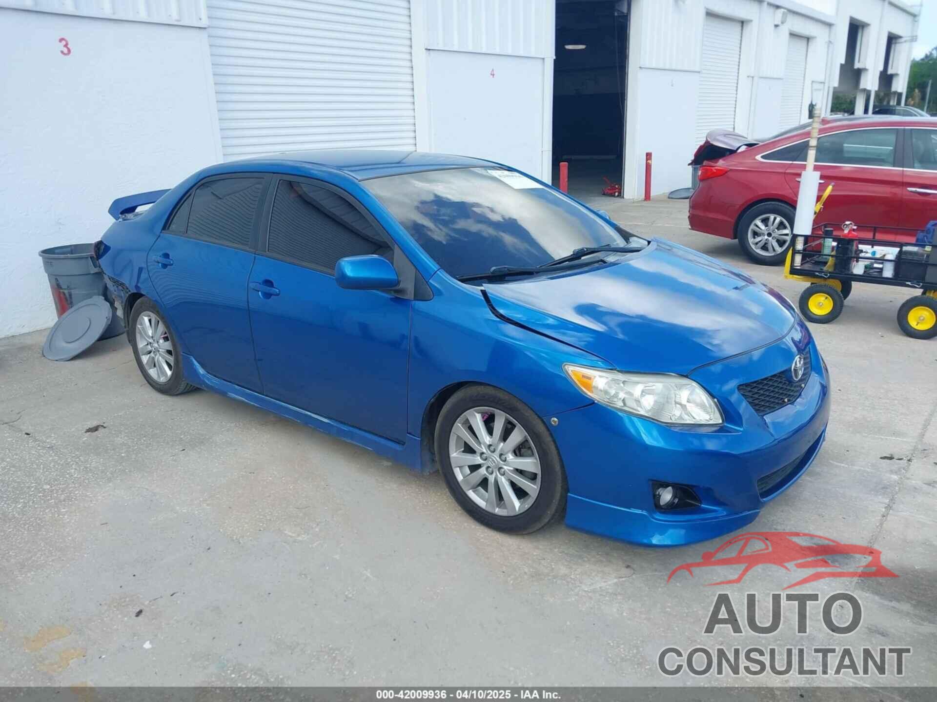 TOYOTA COROLLA 2009 - 2T1BU40E69C154781