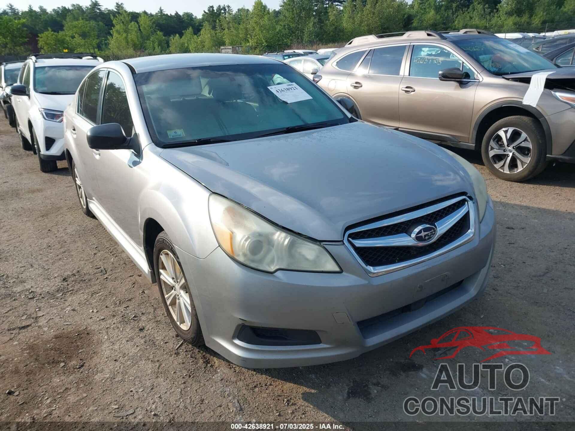 SUBARU LEGACY 2011 - 4S3BMBA68B3238126
