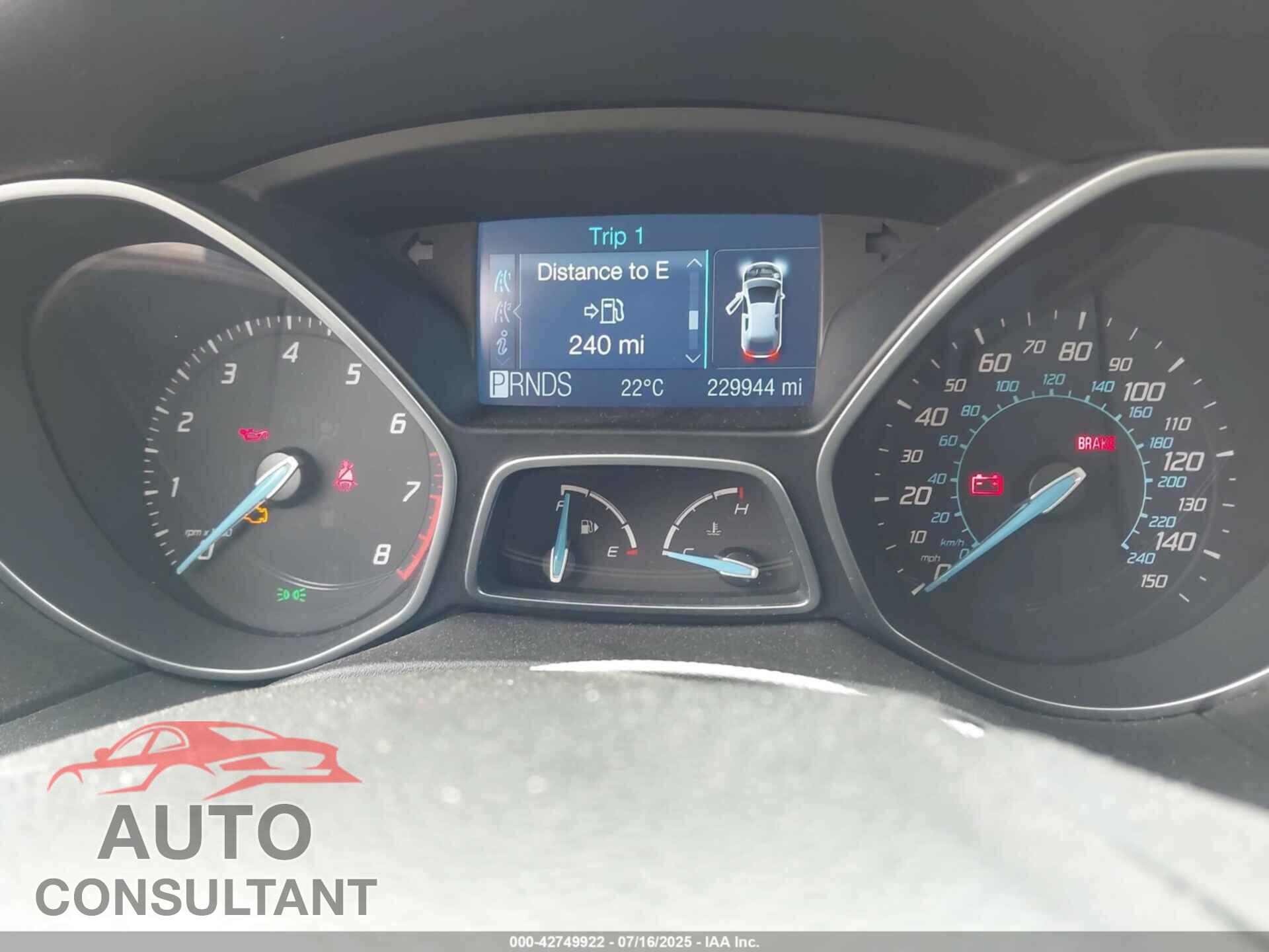 FORD FOCUS 2012 - 1FAHP3F22CL227773