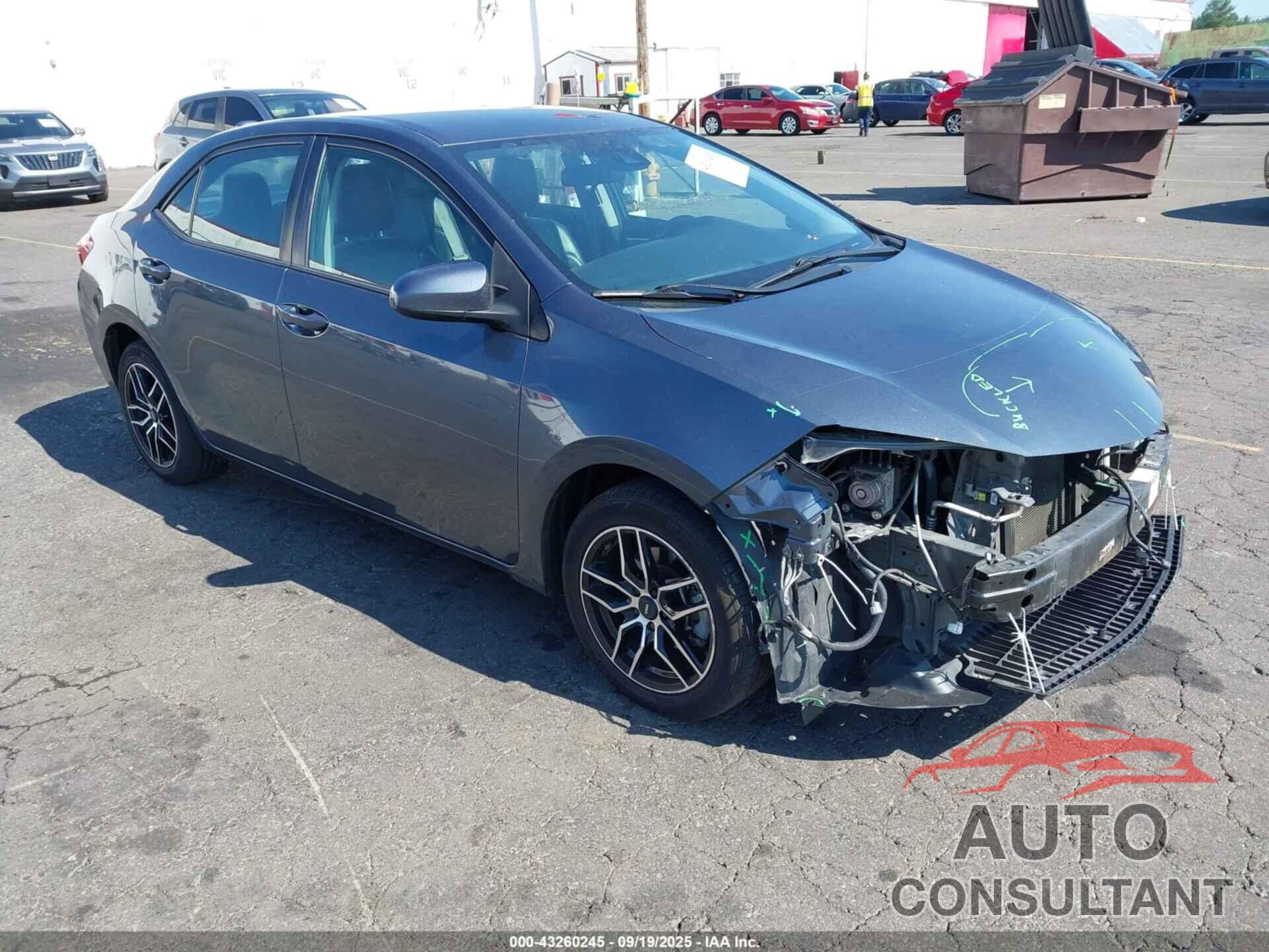 TOYOTA COROLLA 2019 - 2T1BURHE4KC161588