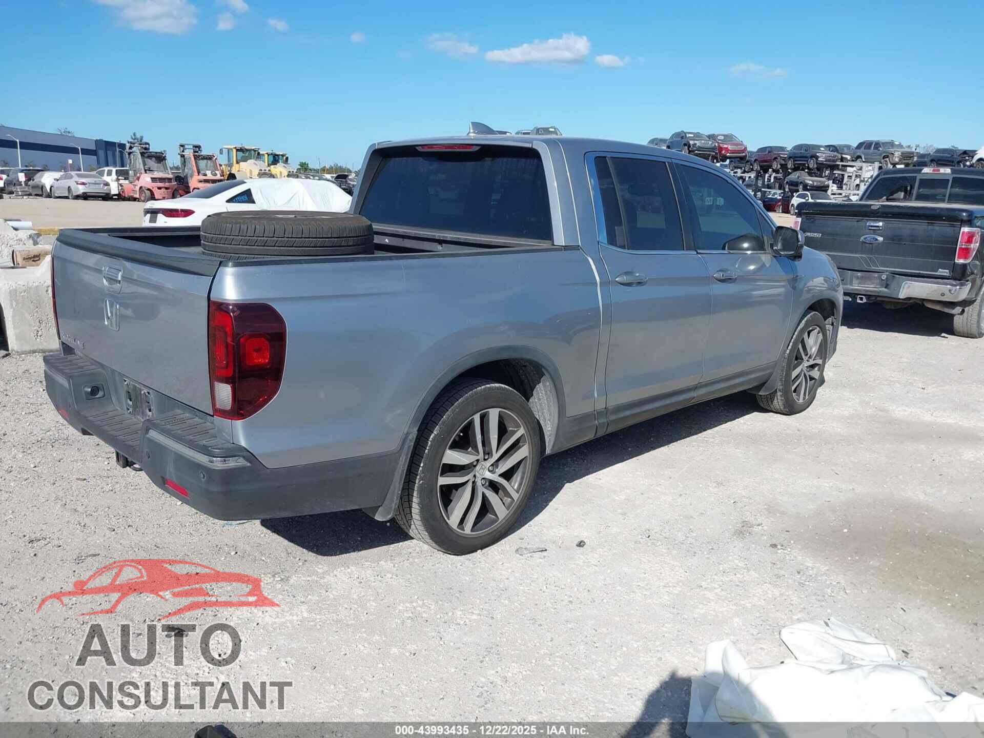 HONDA RIDGELINE 2017 - 5FPYK2F62HB002146