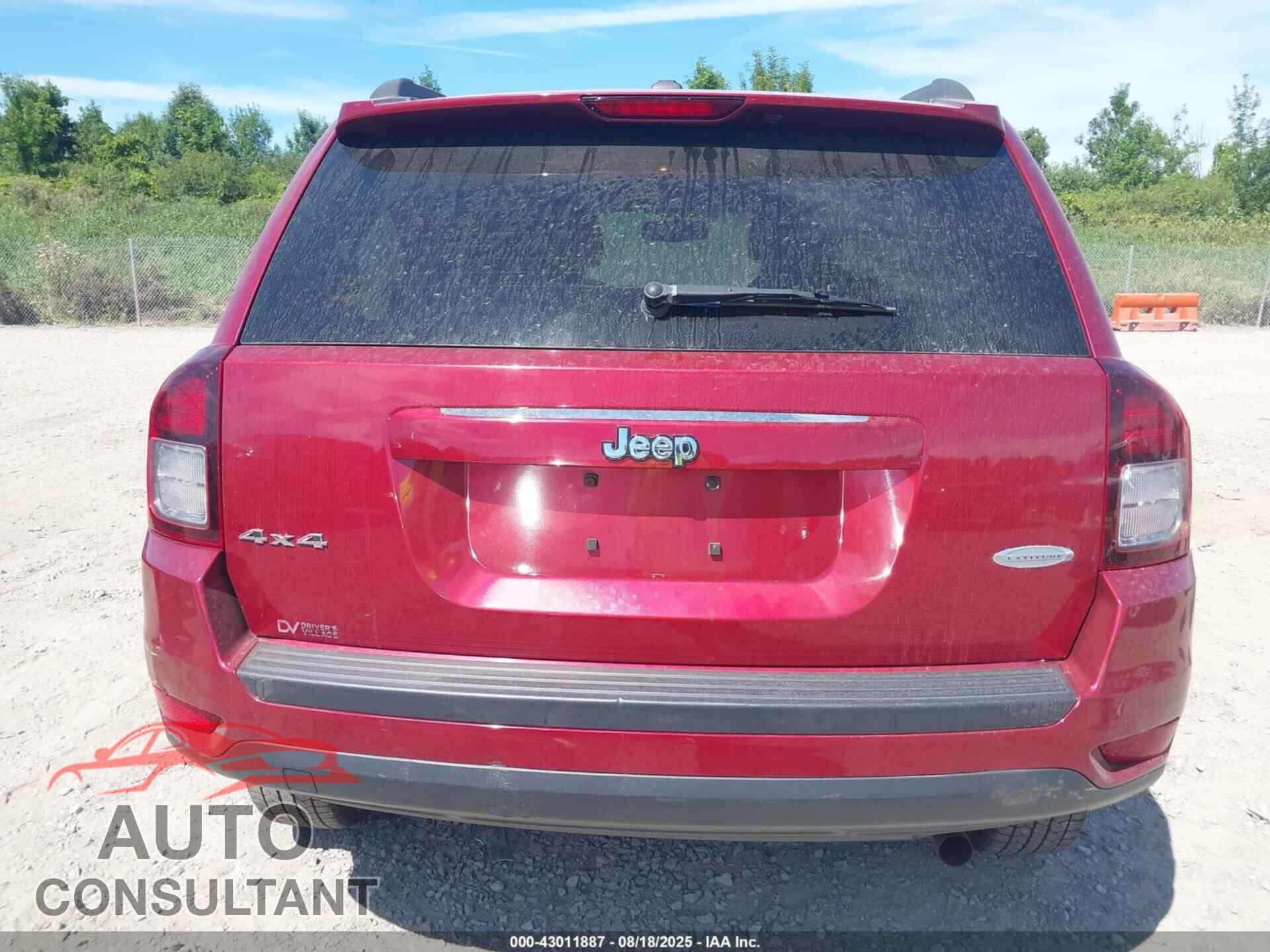 JEEP COMPASS 2017 - 1C4NJDEB4HD168300