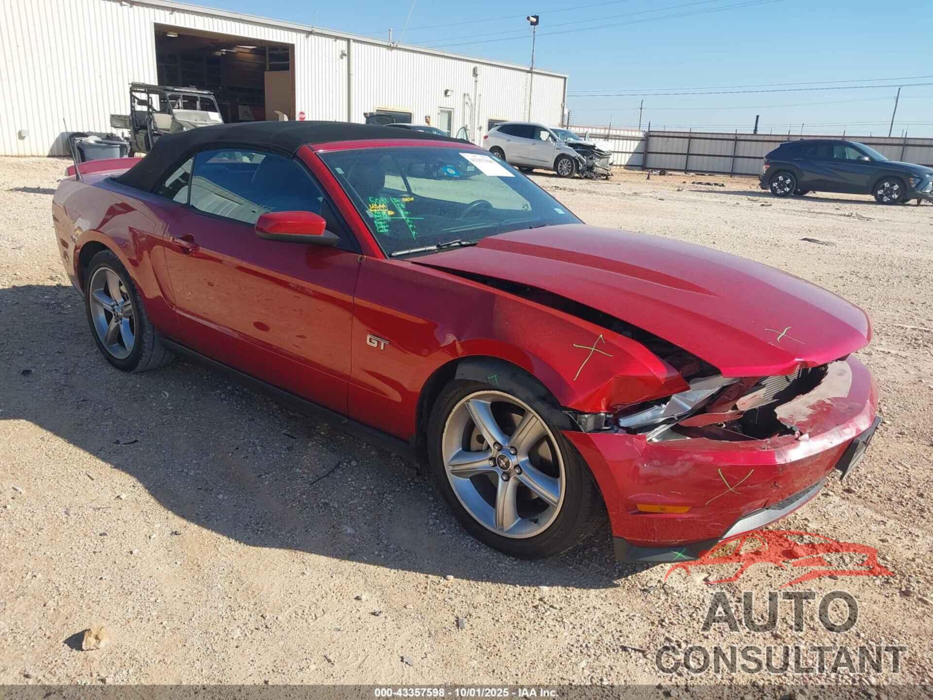 FORD MUSTANG 2010 - 1ZVBP8FH4A5165292