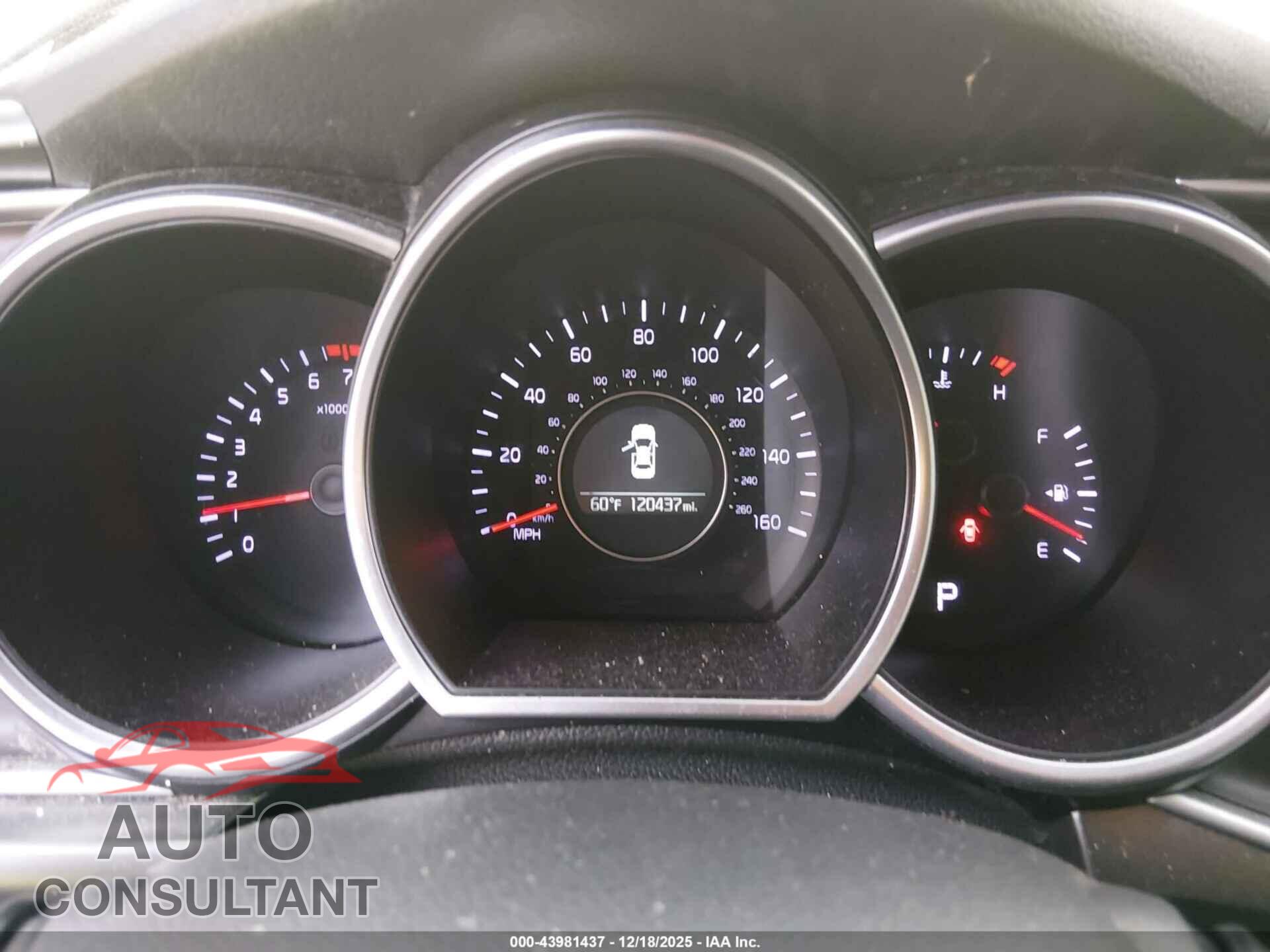 KIA OPTIMA 2015 - KNAGM4A71F5663138