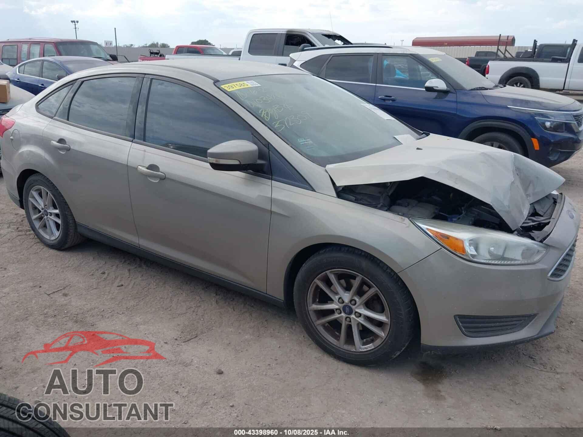 FORD FOCUS 2016 - 1FADP3F25GL372309