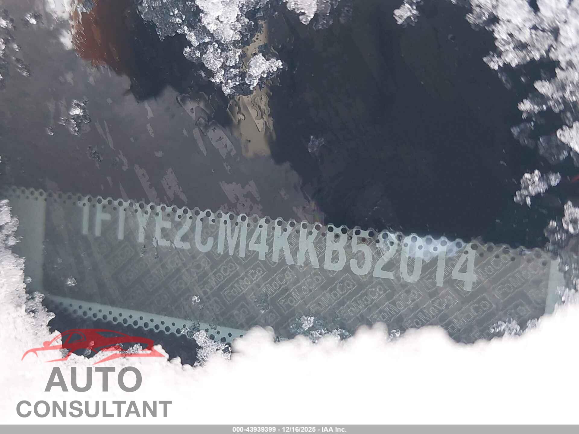 FORD TRANSIT-150 2019 - 1FTYE2CM4KKB52014