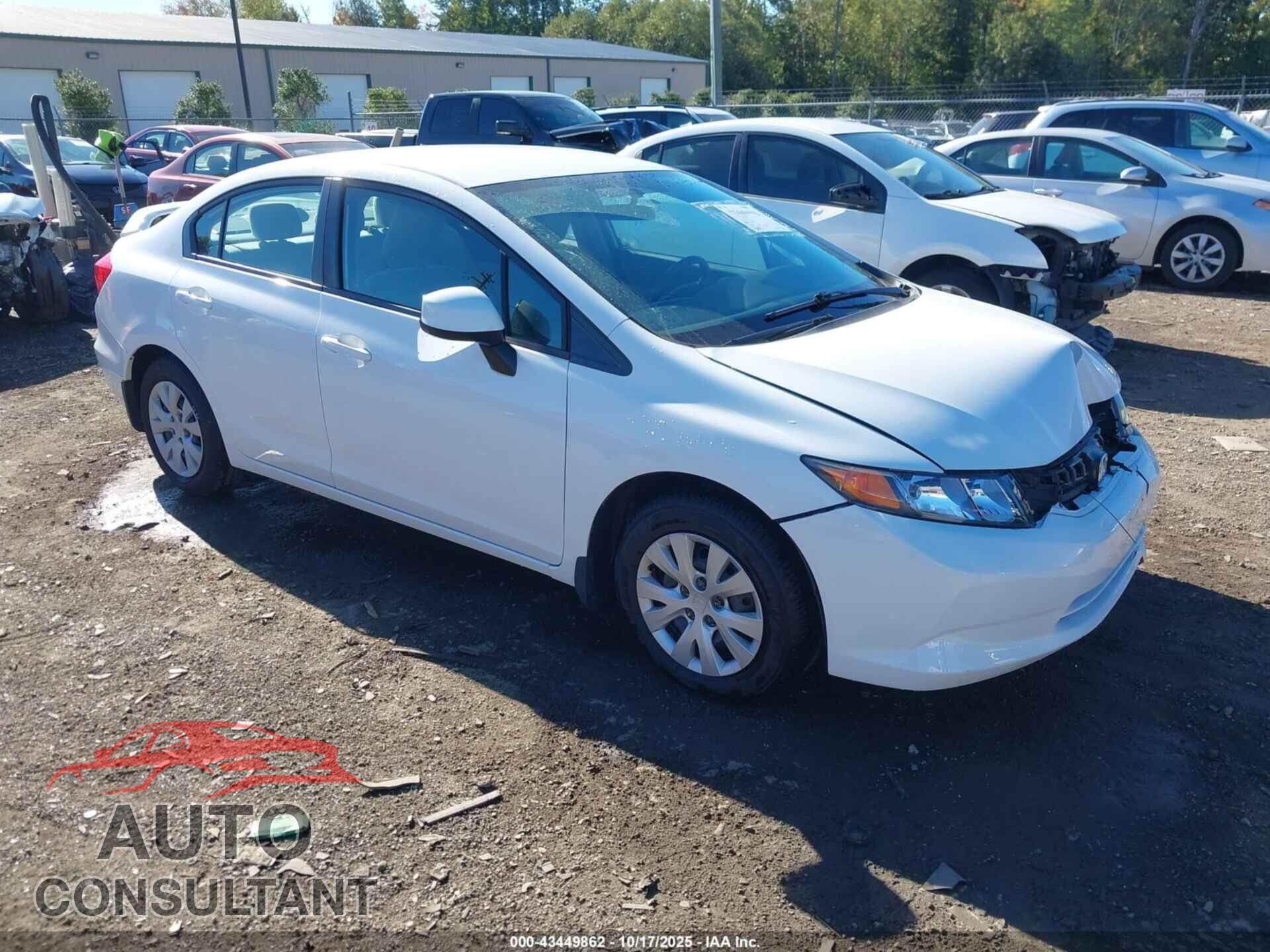 HONDA CIVIC 2012 - 2HGFB2F52CH562938