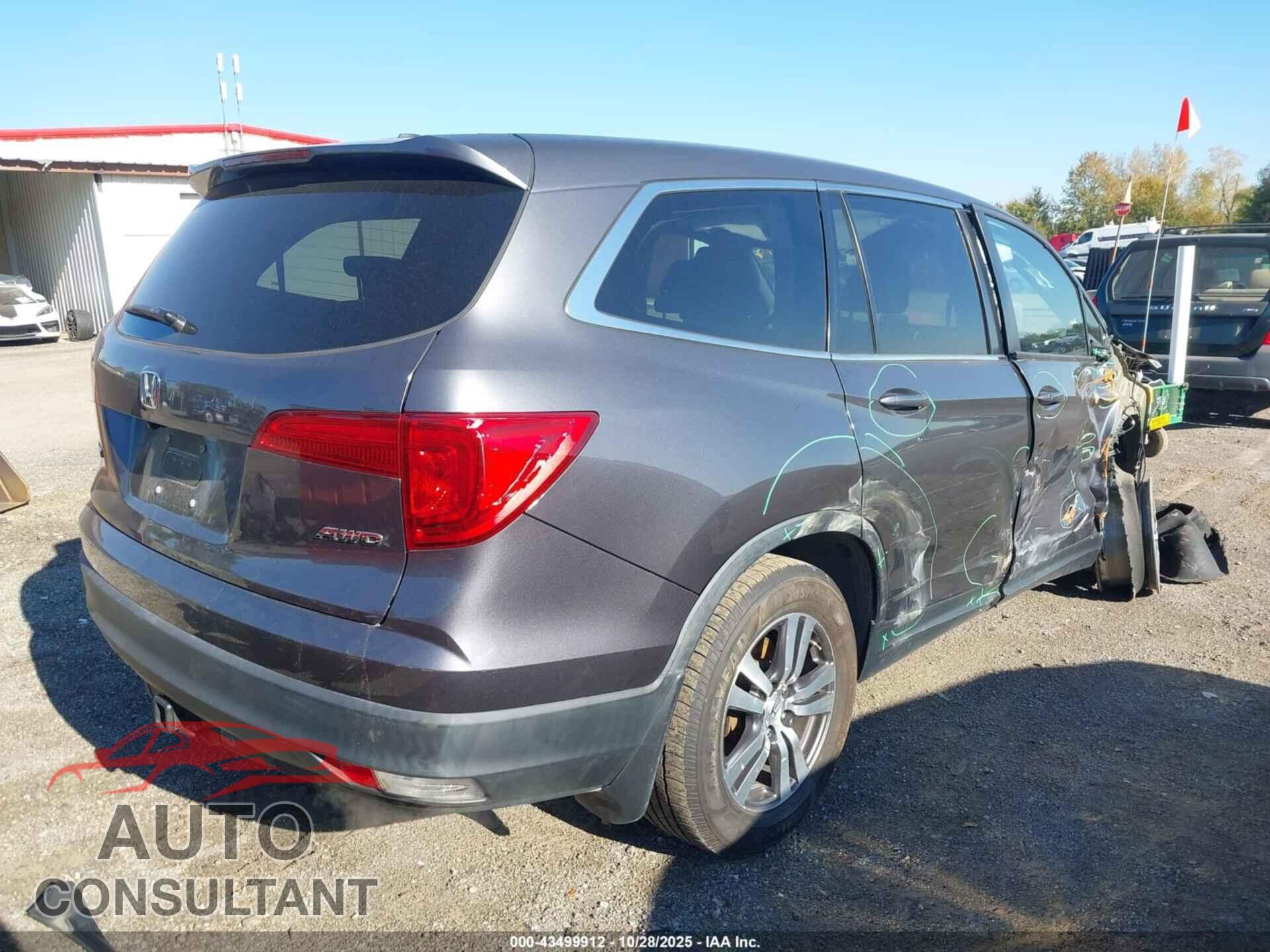 HONDA PILOT 2017 - 5FNYF6H51HB073282