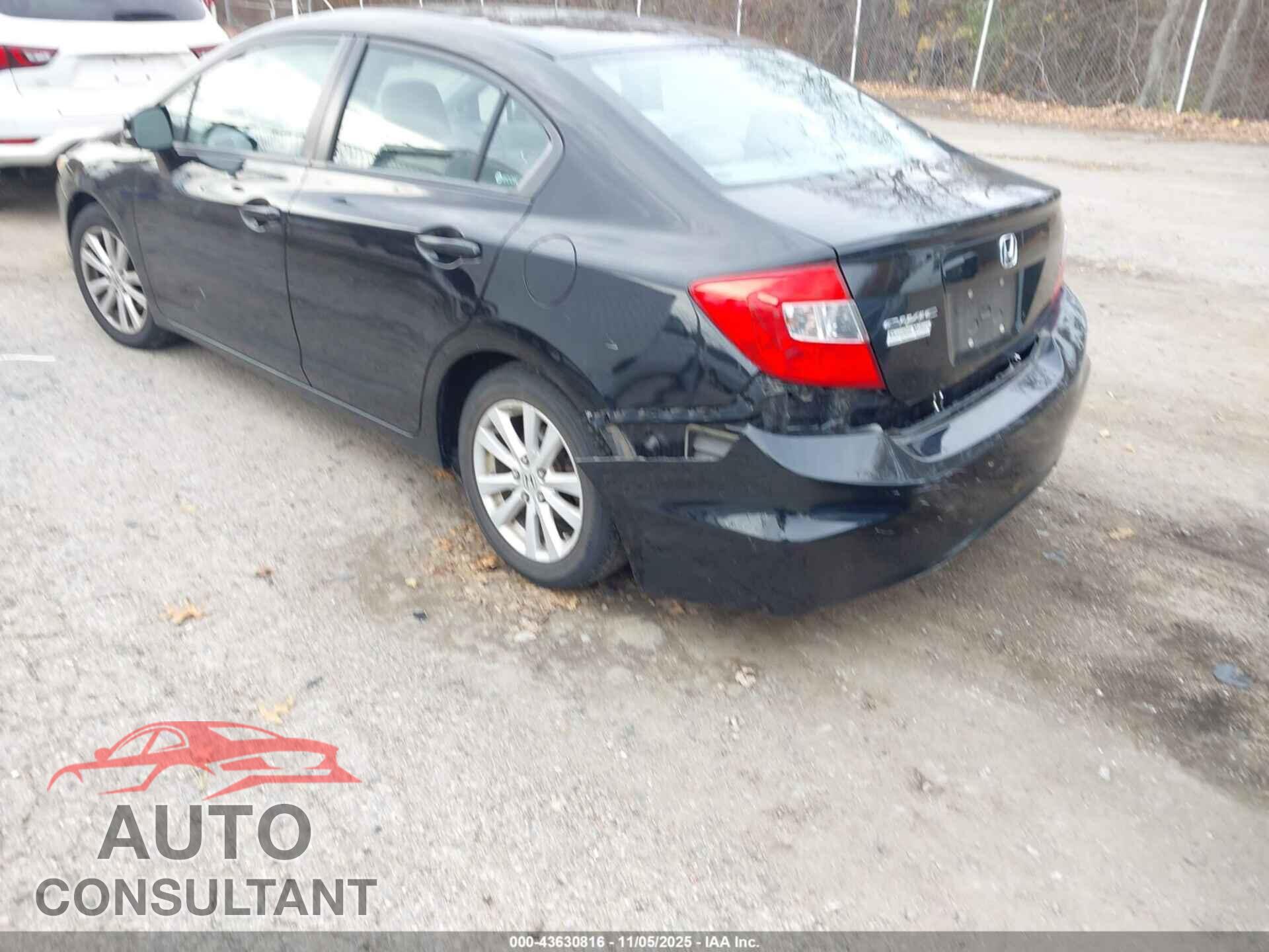 HONDA CIVIC 2012 - 2HGFB2F86CH570695