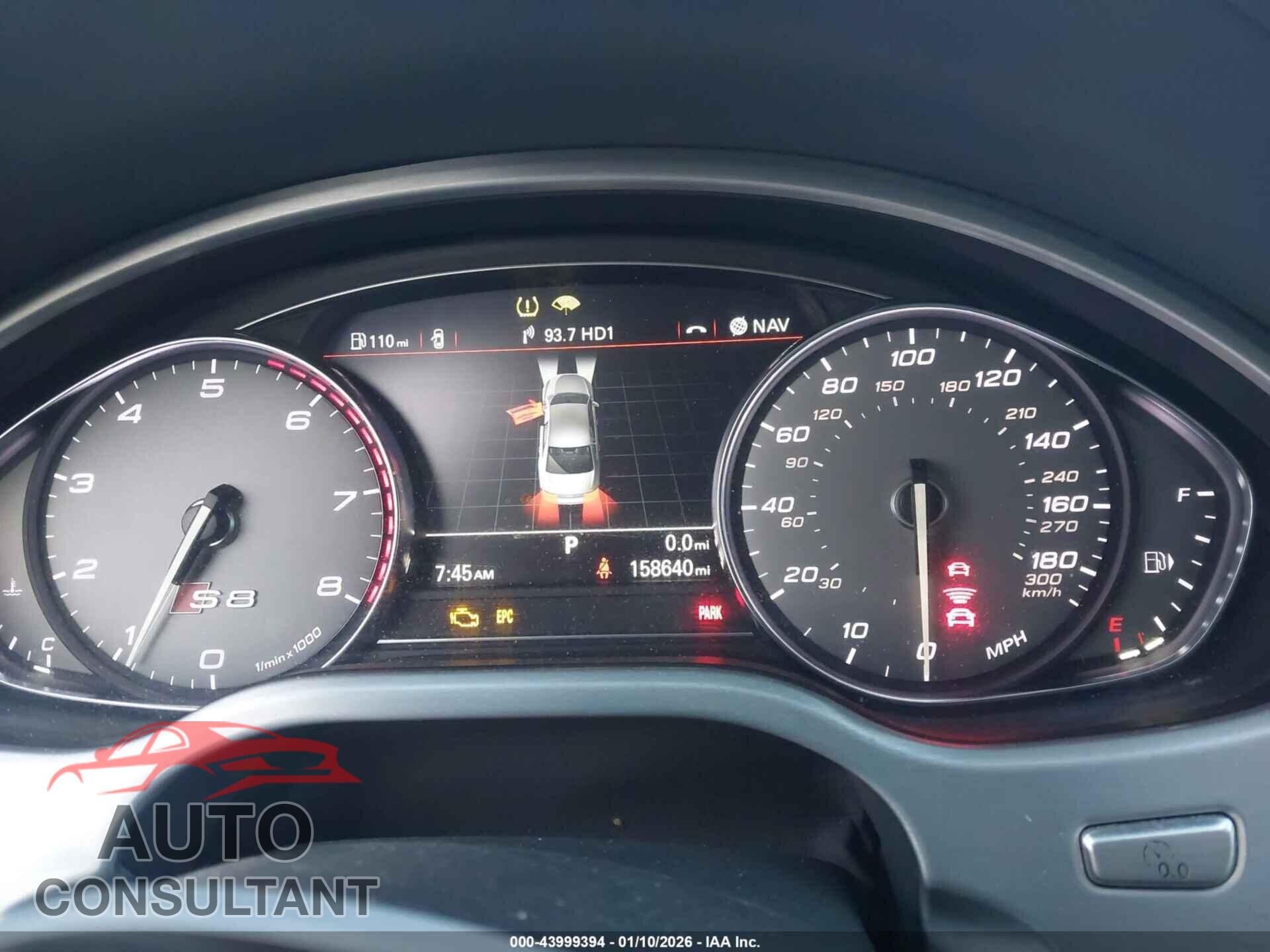 AUDI S8 2013 - WAUD2AFD3DN010491