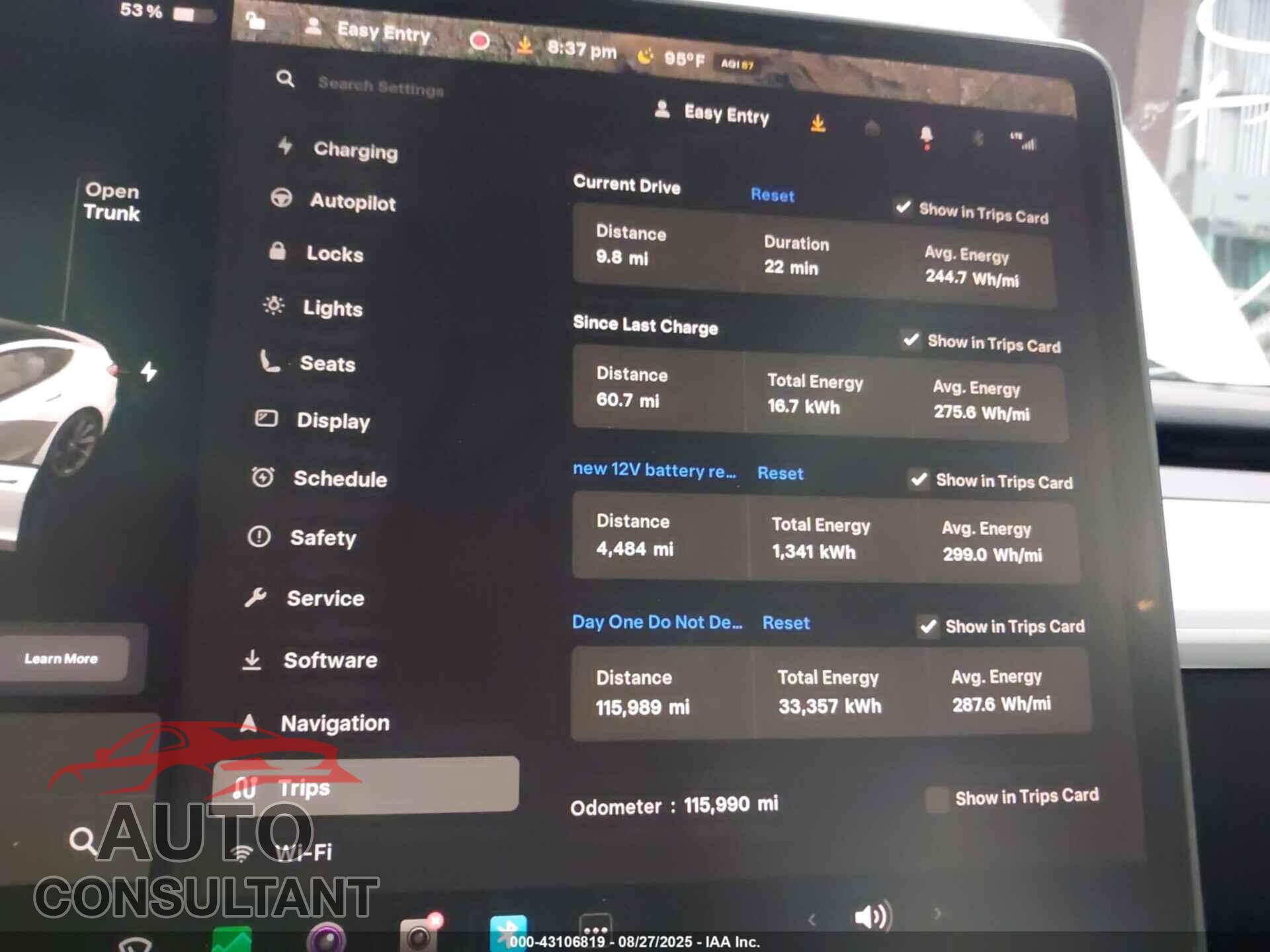 TESLA MODEL 3 2020 - 5YJ3E1EC0LF742900