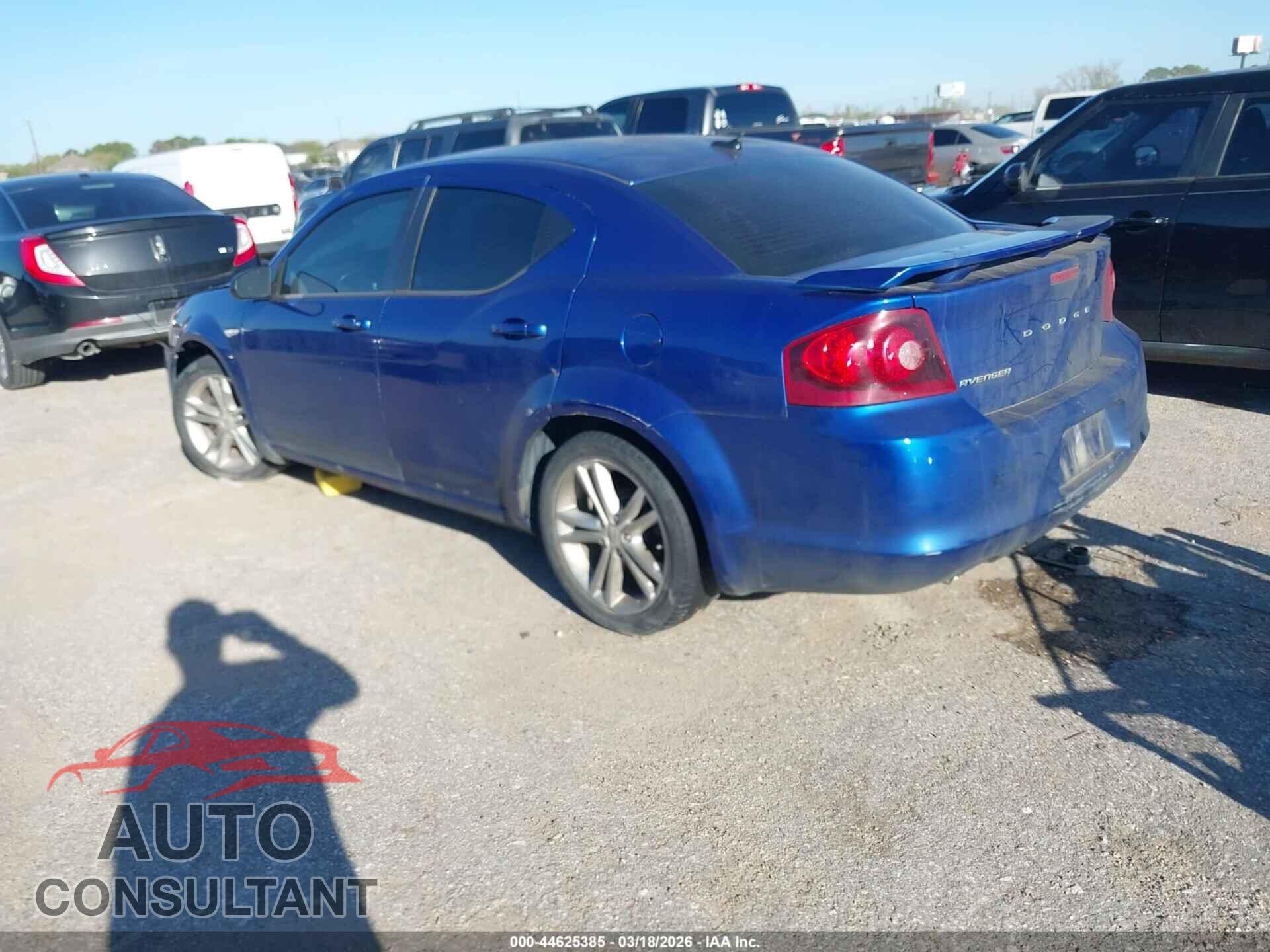 DODGE AVENGER 2012 - 1C3CDZAG9CN255761