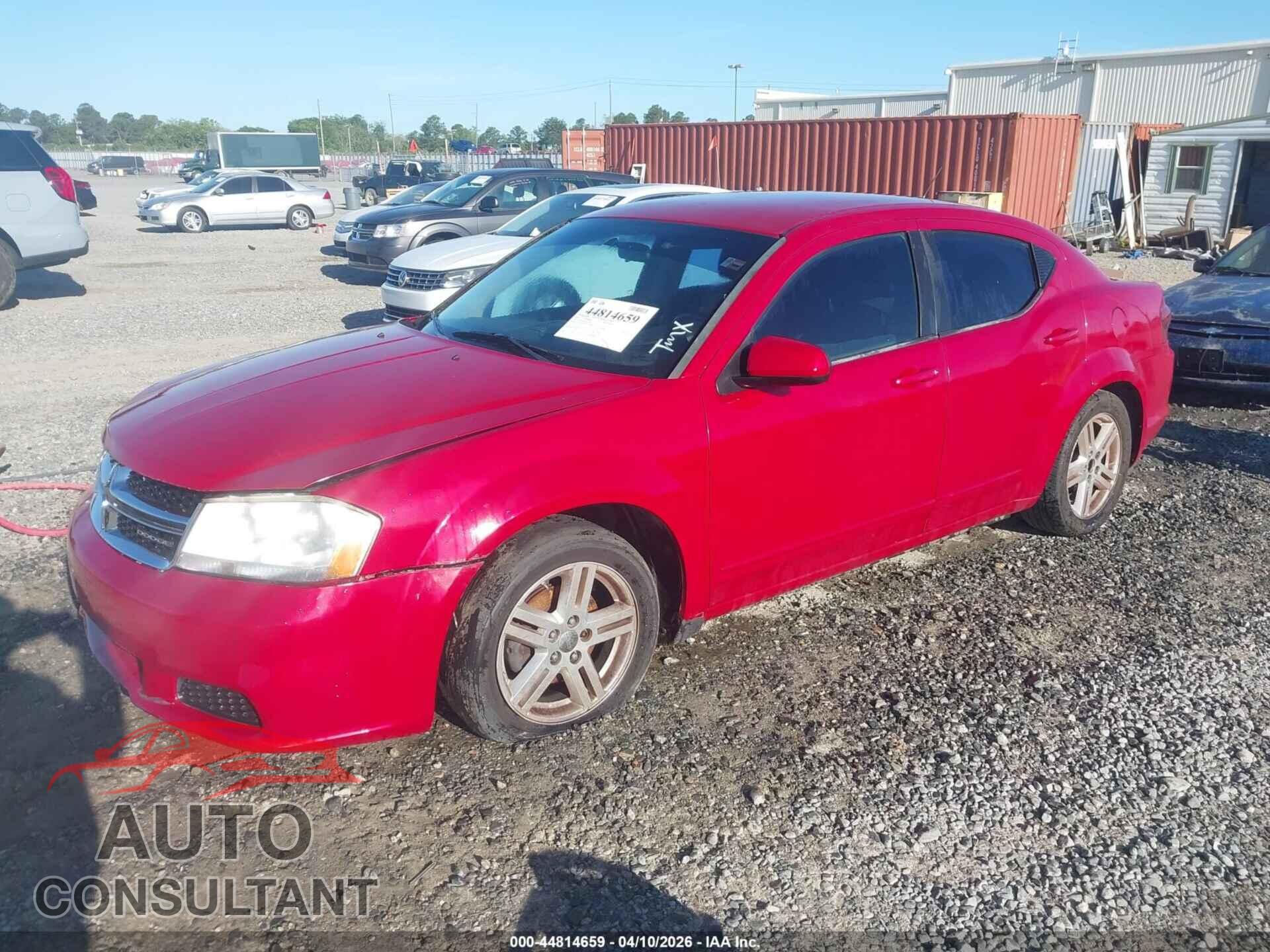 DODGE AVENGER 2012 - 1C3CDZCB7CN179393