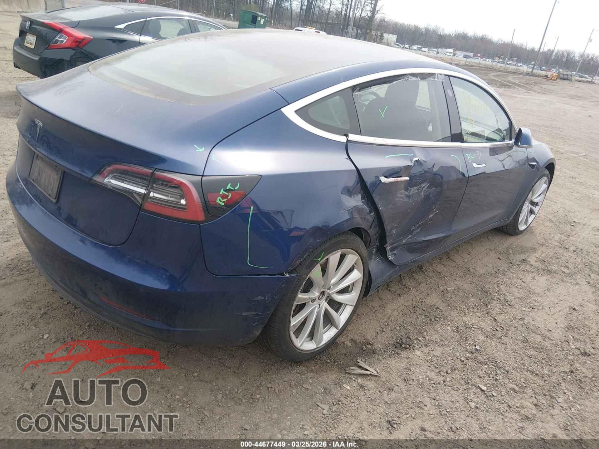 TESLA MODEL 3 2019 - 5YJ3E1EA5KF314592