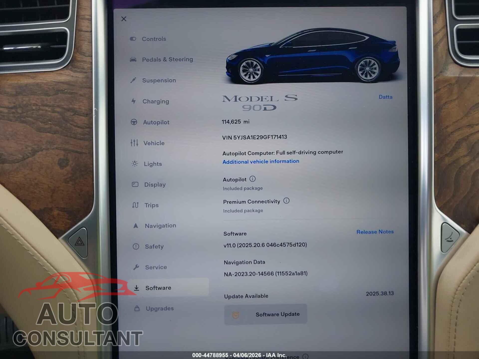 TESLA MODEL S 2016 - 5YJSA1E29GF171413