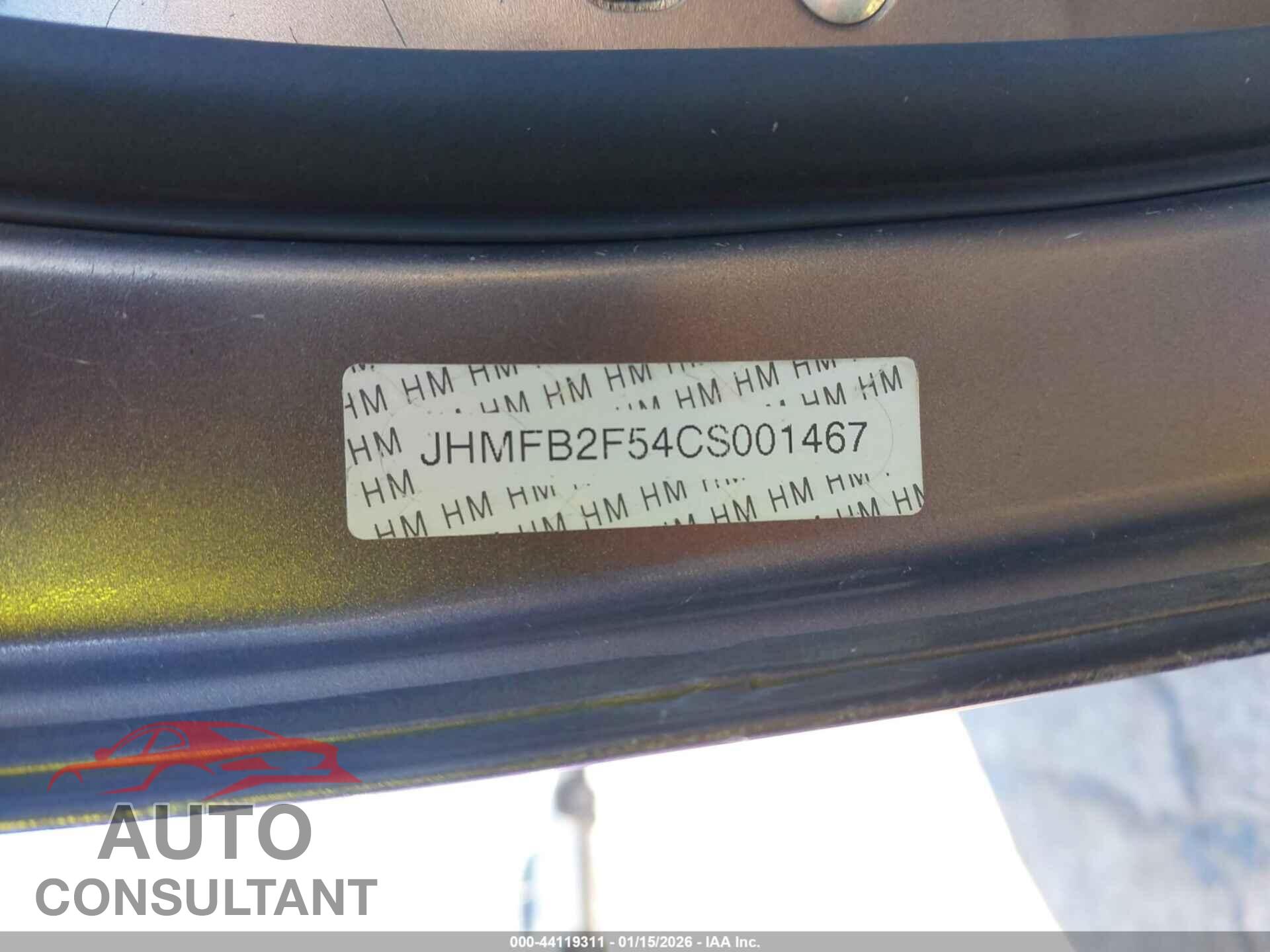HONDA CIVIC 2012 - JHMFB2F54CS001467