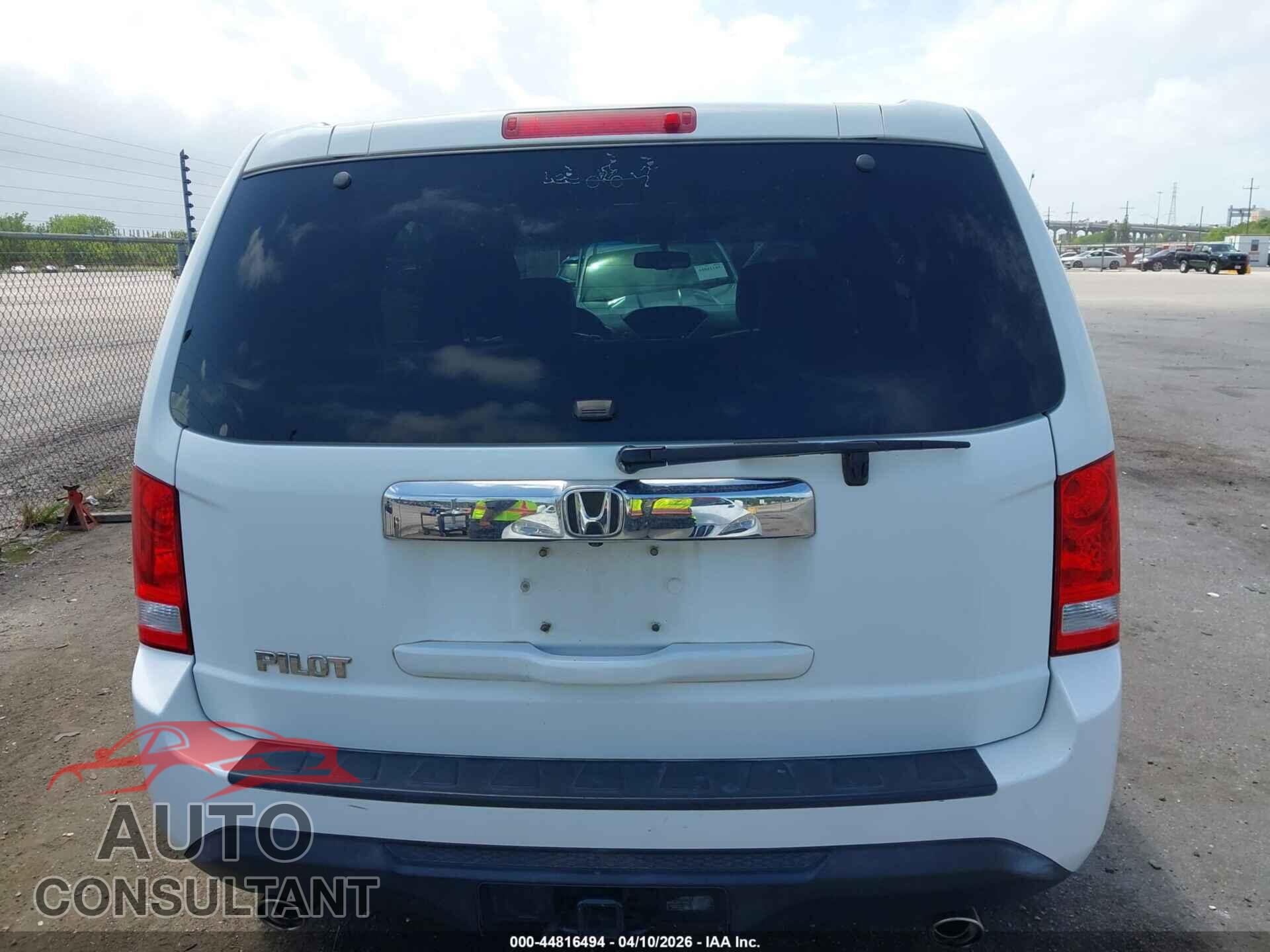 HONDA PILOT 2012 - 5FNYF3H57CB014700