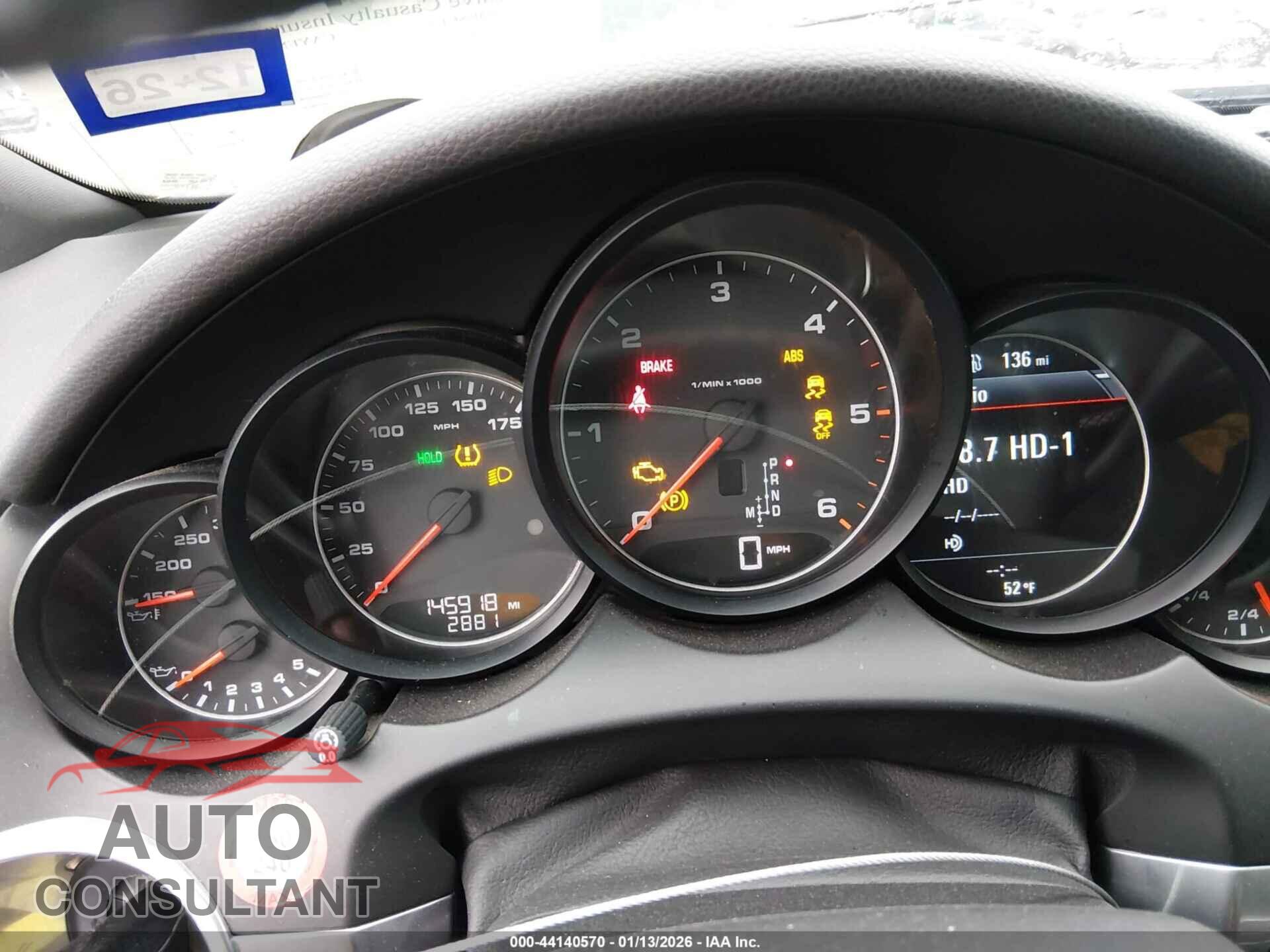 PORSCHE CAYENNE 2014 - WP1AF2A2XELA82564