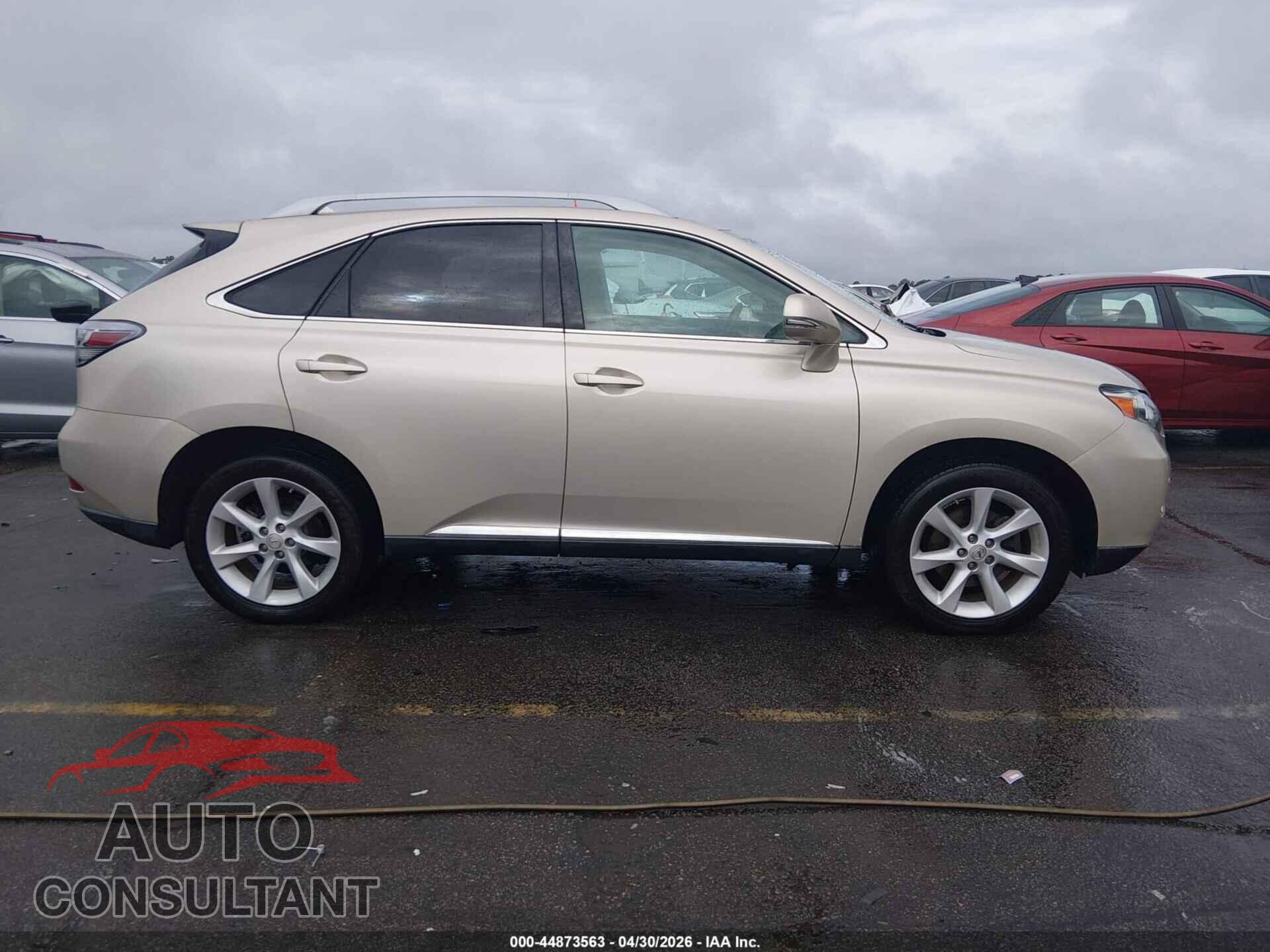 LEXUS RX 350 2012 - 2T2BK1BA2CC151085