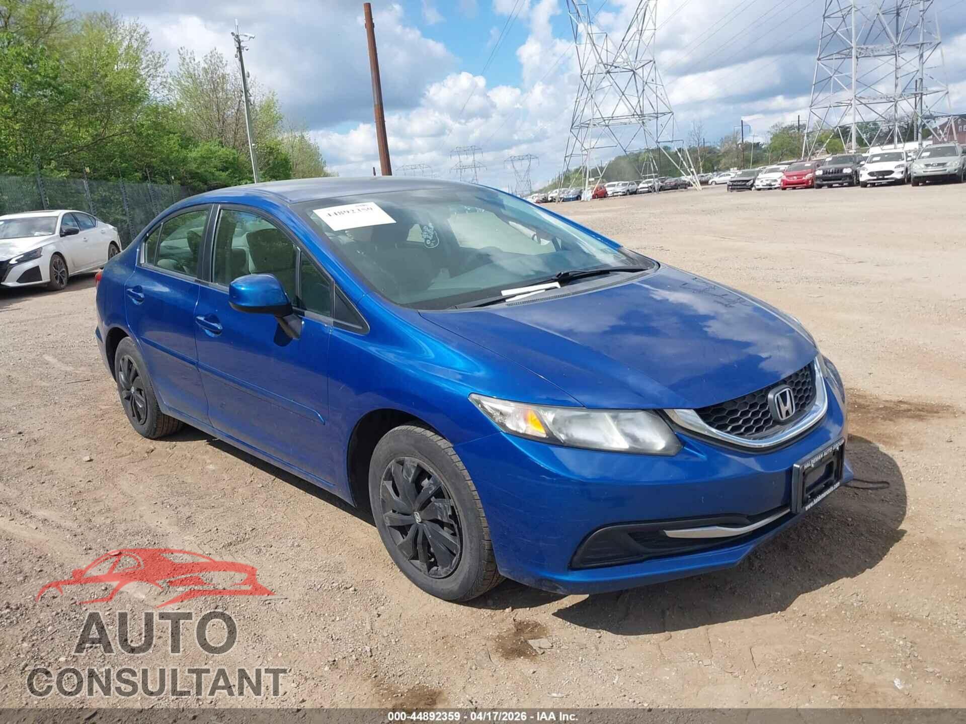 HONDA CIVIC 2013 - 19XFB2F57DE232370