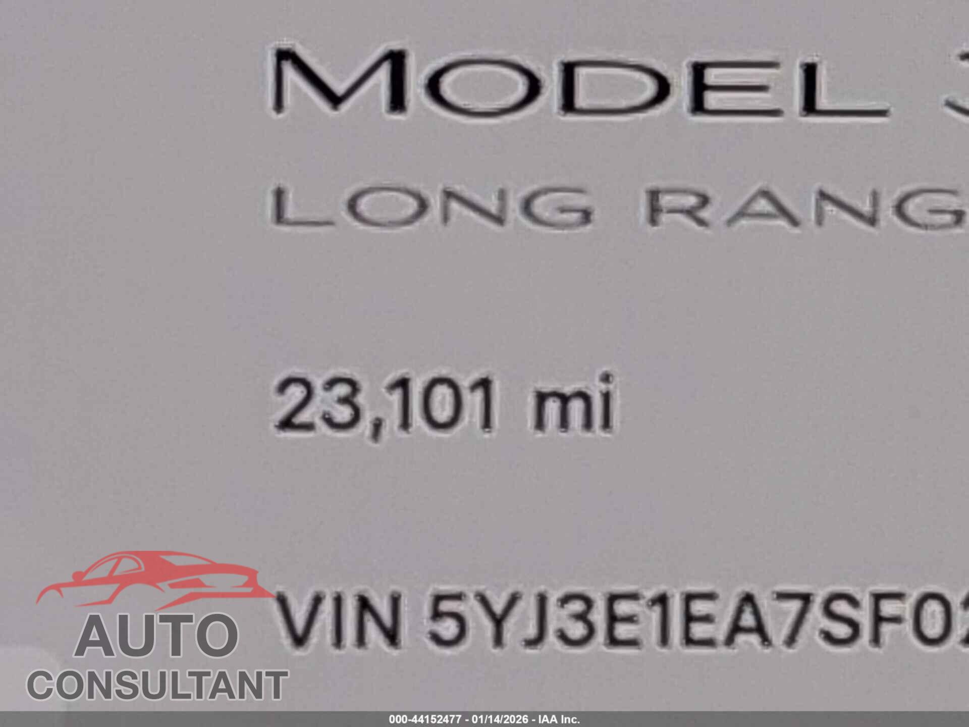 TESLA MODEL 3 2025 - 5YJ3E1EA7SF024273