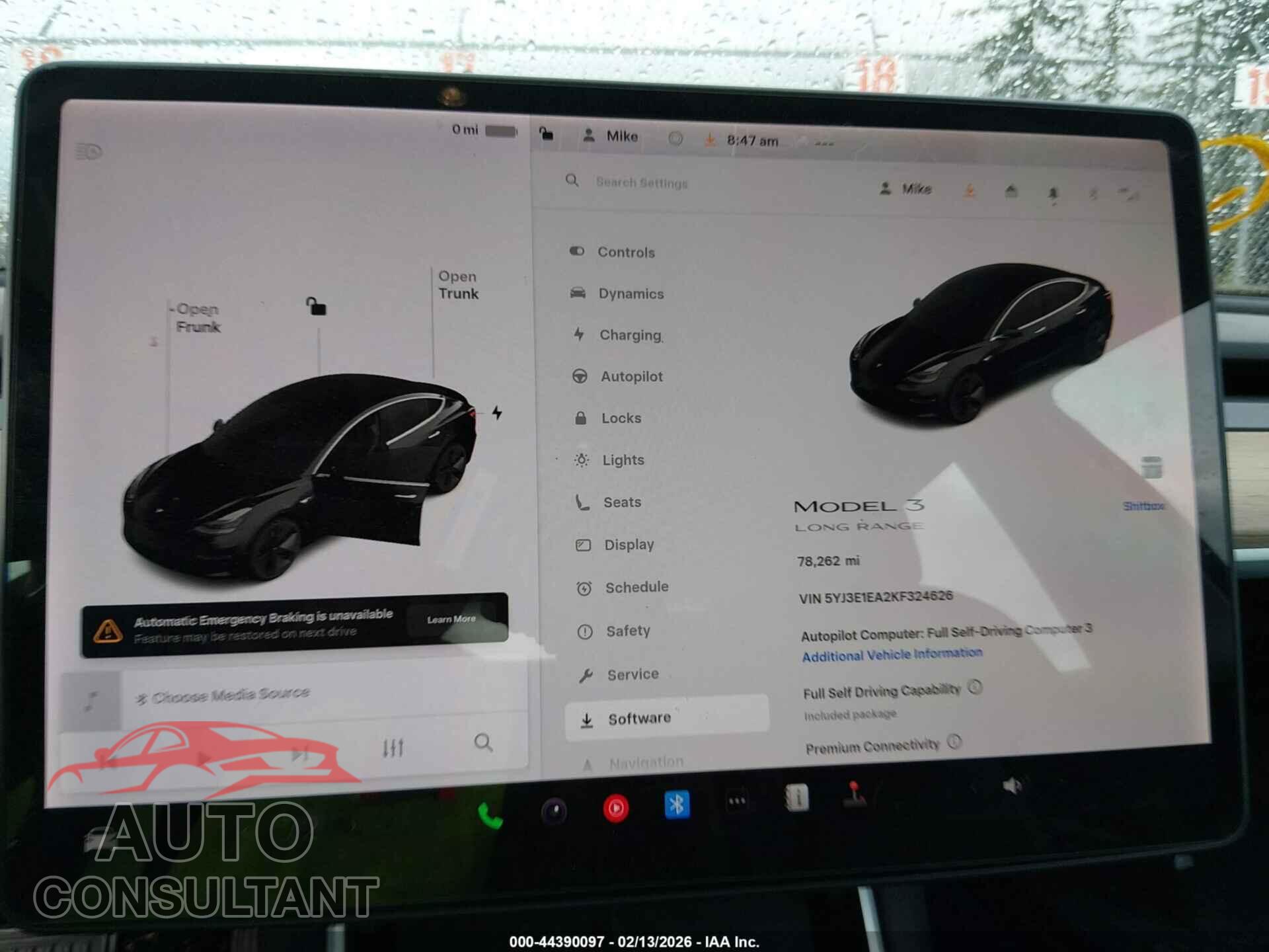 TESLA MODEL 3 2019 - 5YJ3E1EA2KF324626