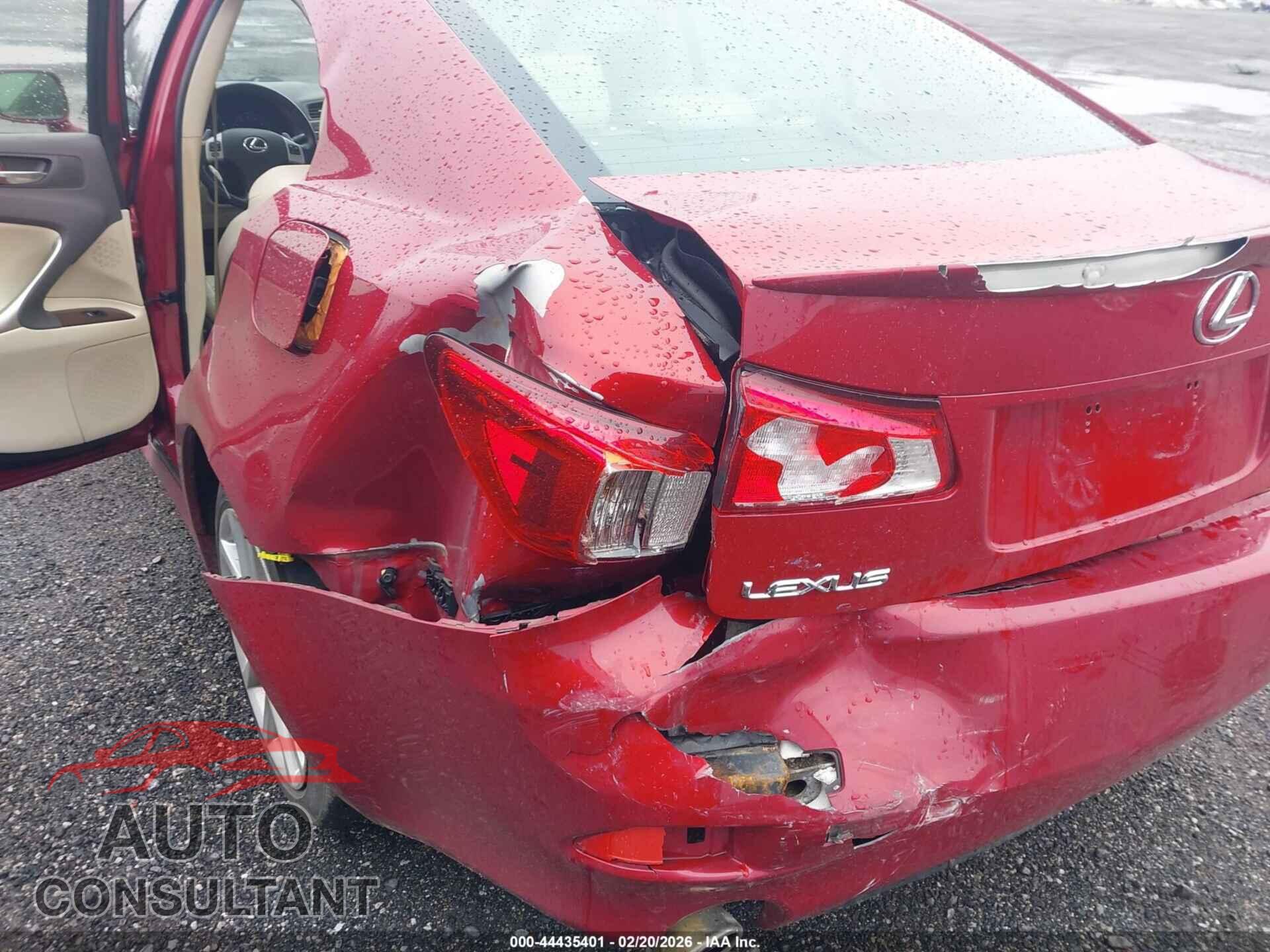 LEXUS IS 250 2011 - JTHCF5C29B5052494