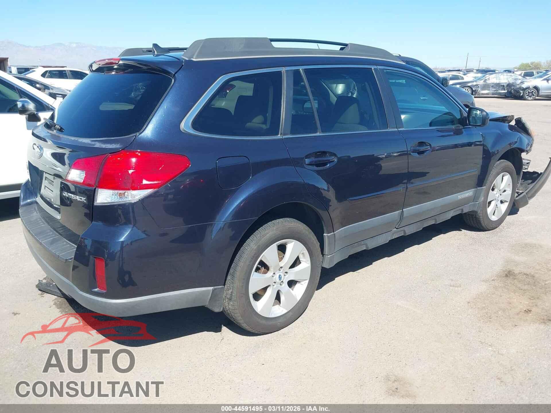 SUBARU OUTBACK 2012 - 4S4BRCKC7C3220385