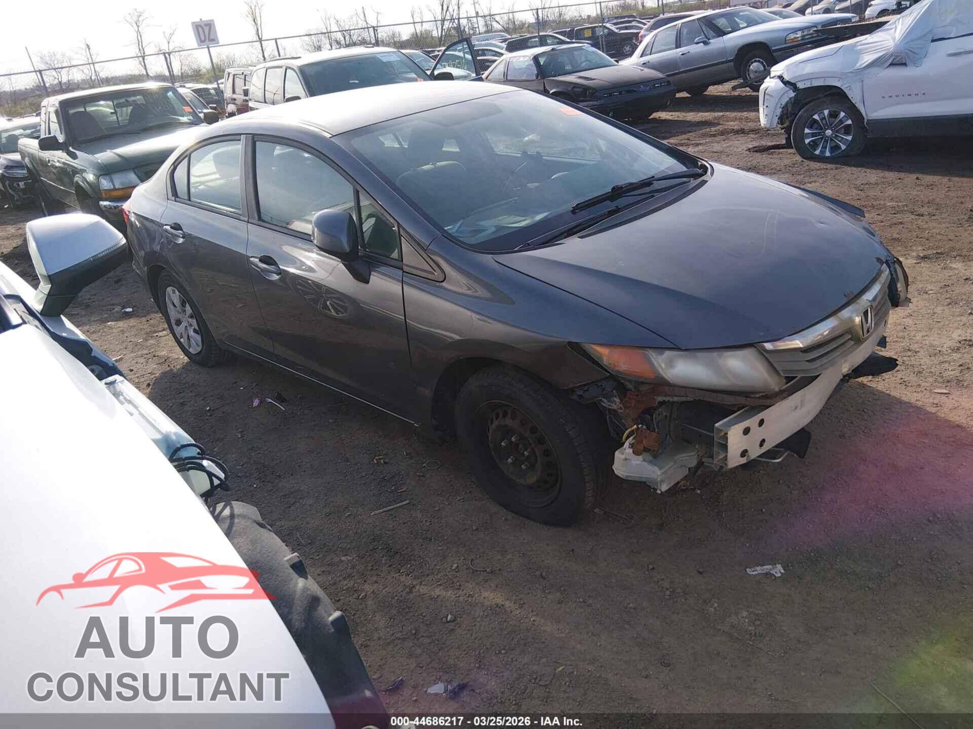 HONDA CIVIC 2012 - 19XFB2F55CE016175