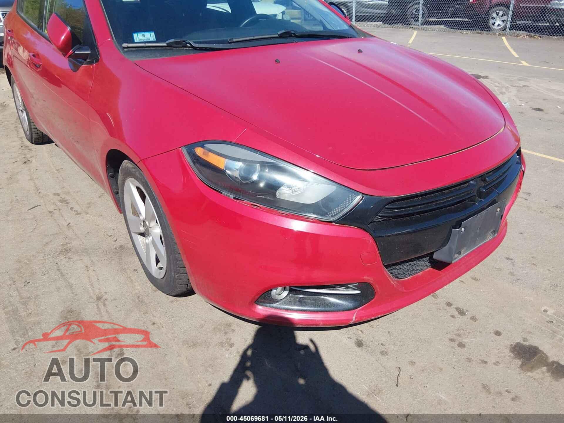 DODGE DART 2013 - 1C3CDFBA2DD322538