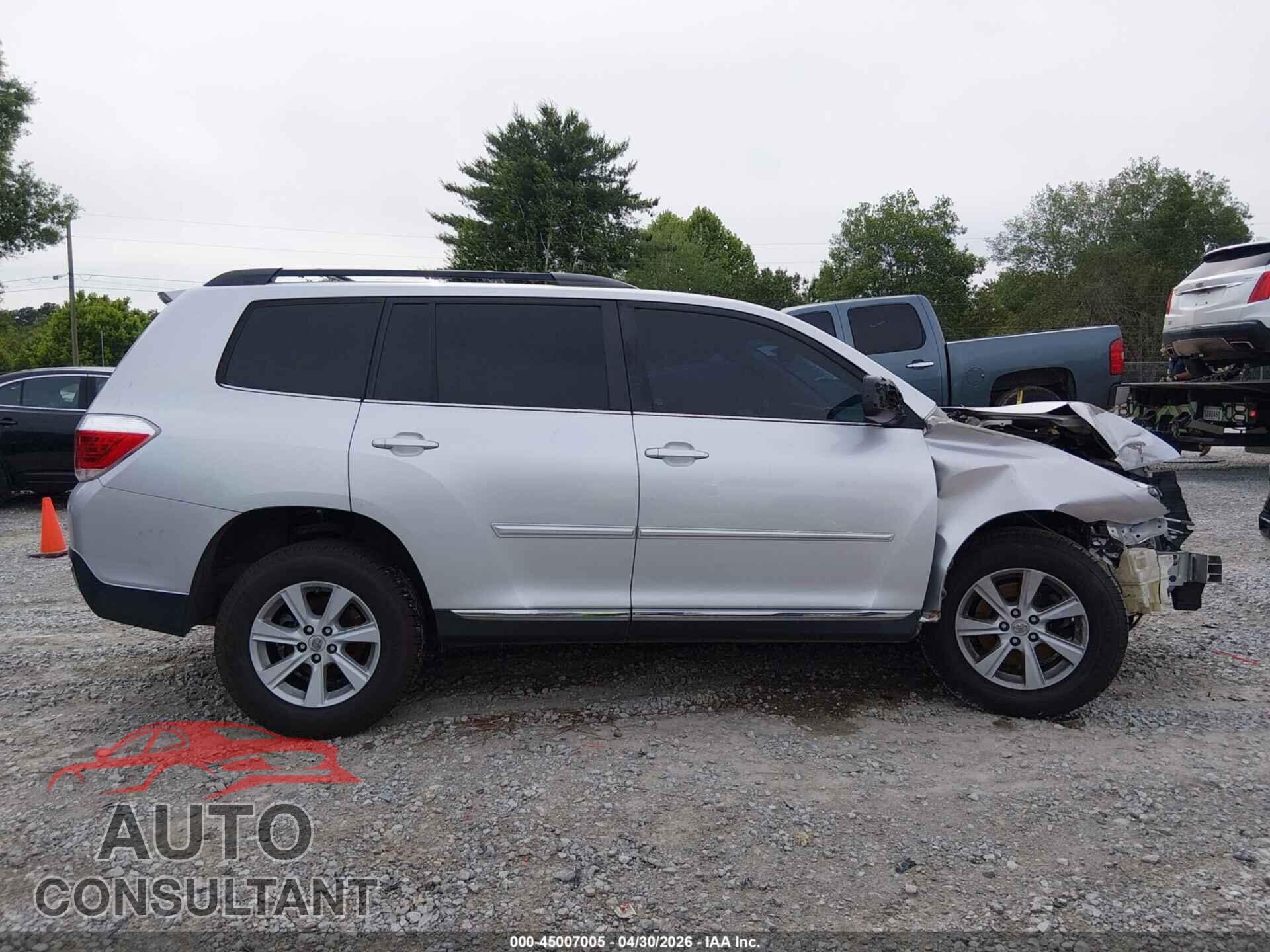 TOYOTA HIGHLANDER 2013 - 5TDZK3EH8DS091250