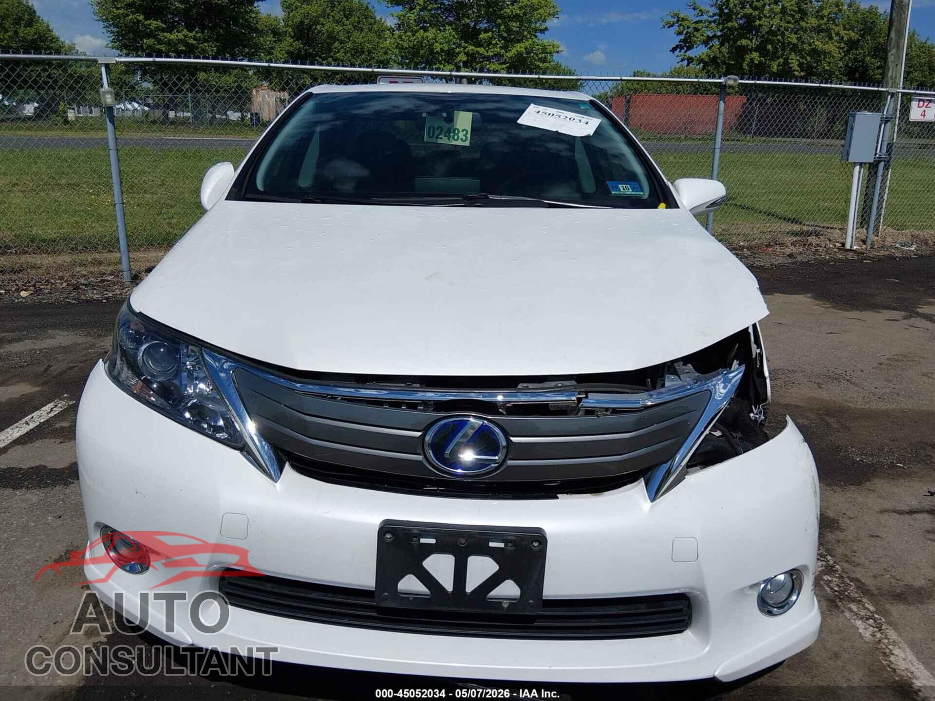 LEXUS HS 250H 2010 - JTHBB1BA2A2020236